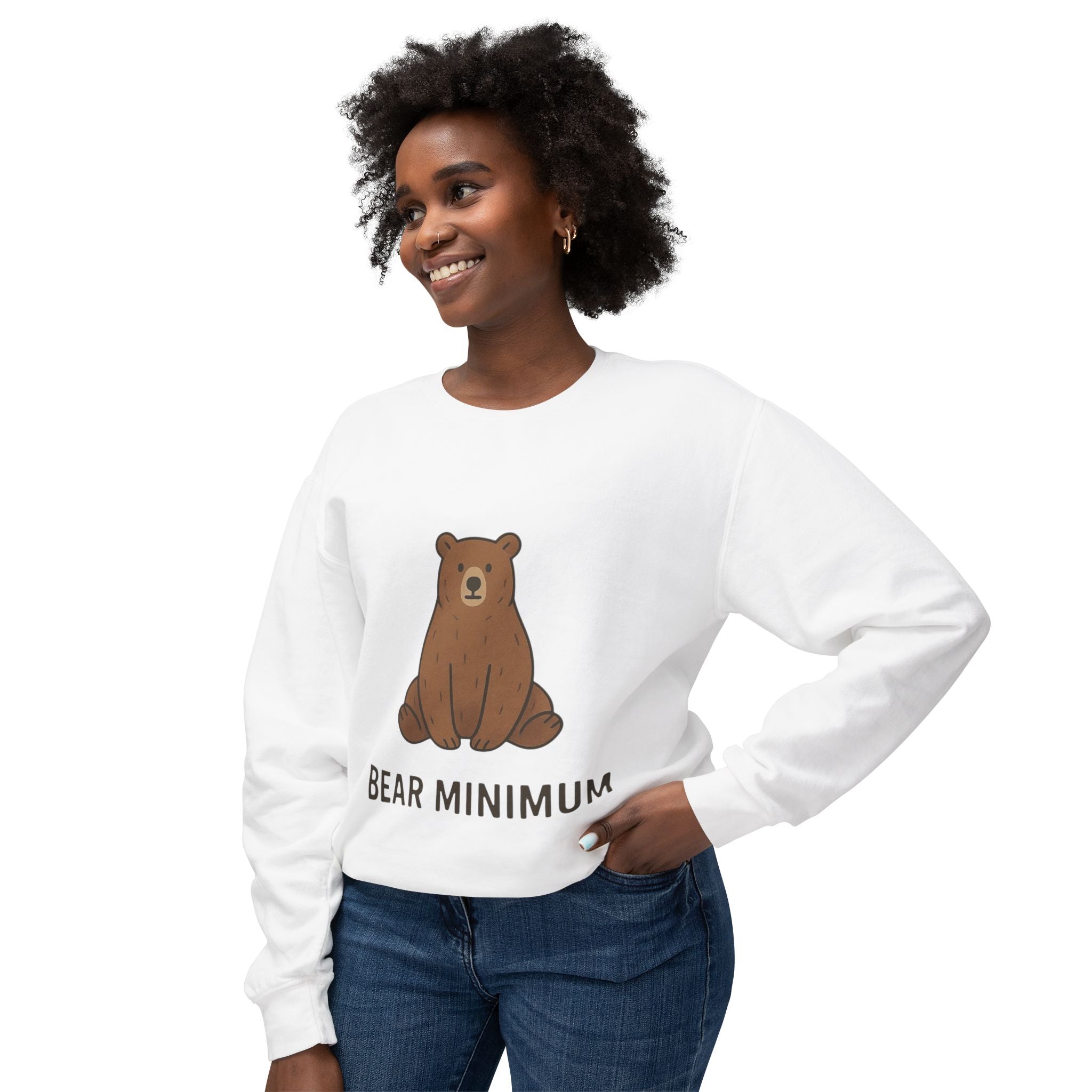 Cozy Bear Minimum Crewneck Sweatshirt
