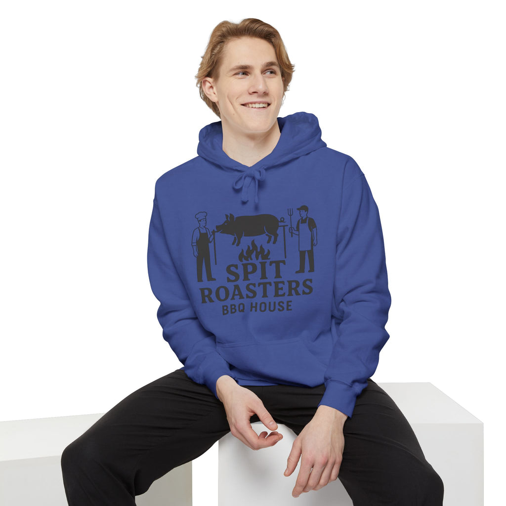 BBQ Hoodie — "Spit Roasters BBQ House" Graphic Pullover