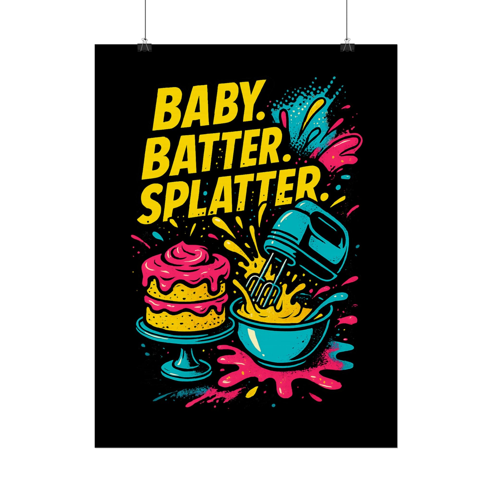 Baby Batter Splatter Art Print
