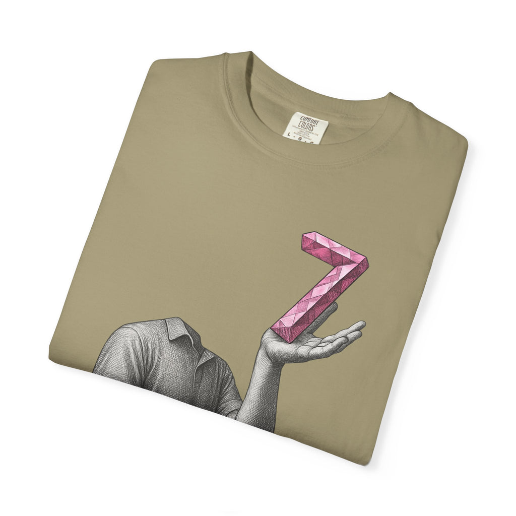 Graphic T-Shirt — Surreal Floating Numbers '6' & '7' Art Tee