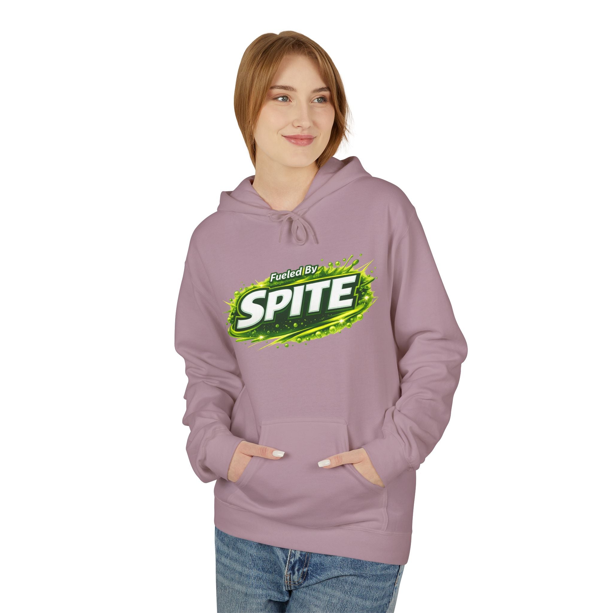 Hoodie — "Fueled by Spite" Graphic Pullover