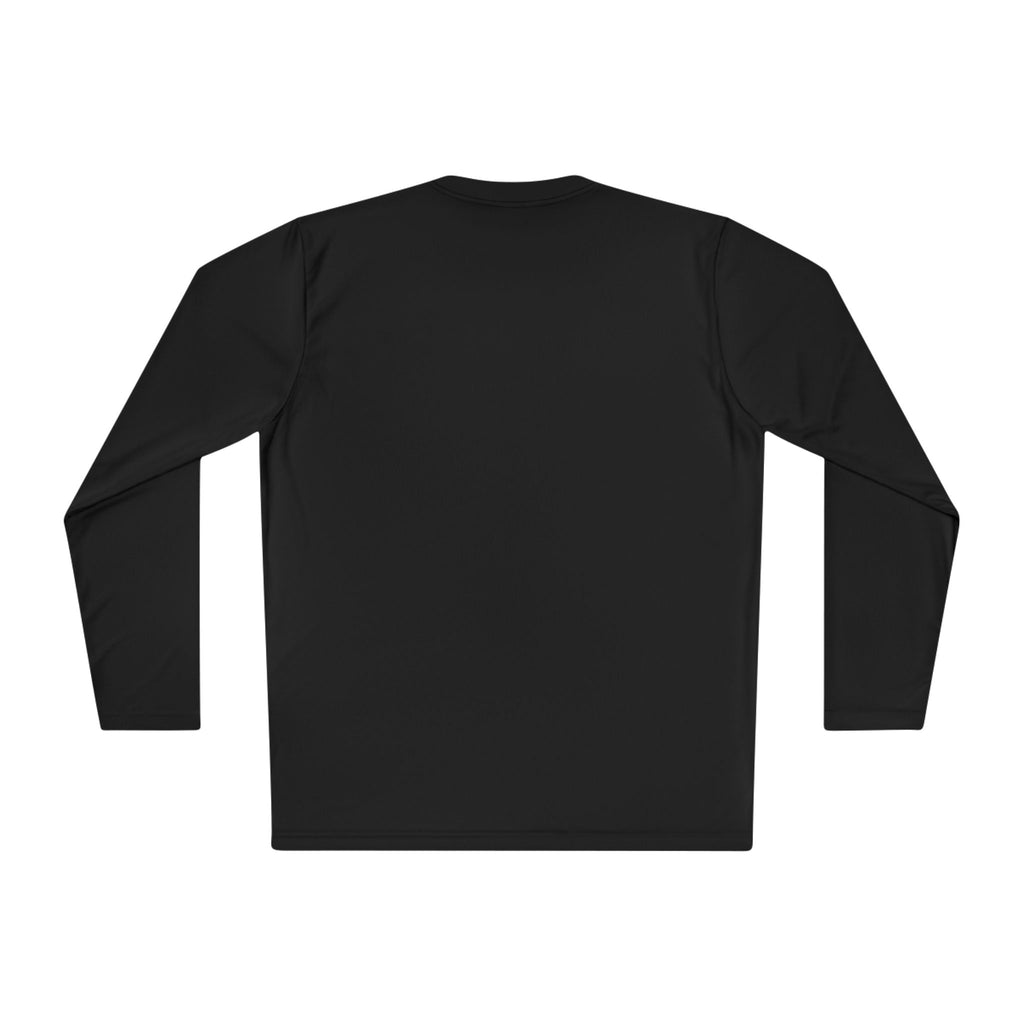 Long Sleeve Tee — “How Much Longer Before The Talking Stops? ALL CAPS” Minimal Graphic Top