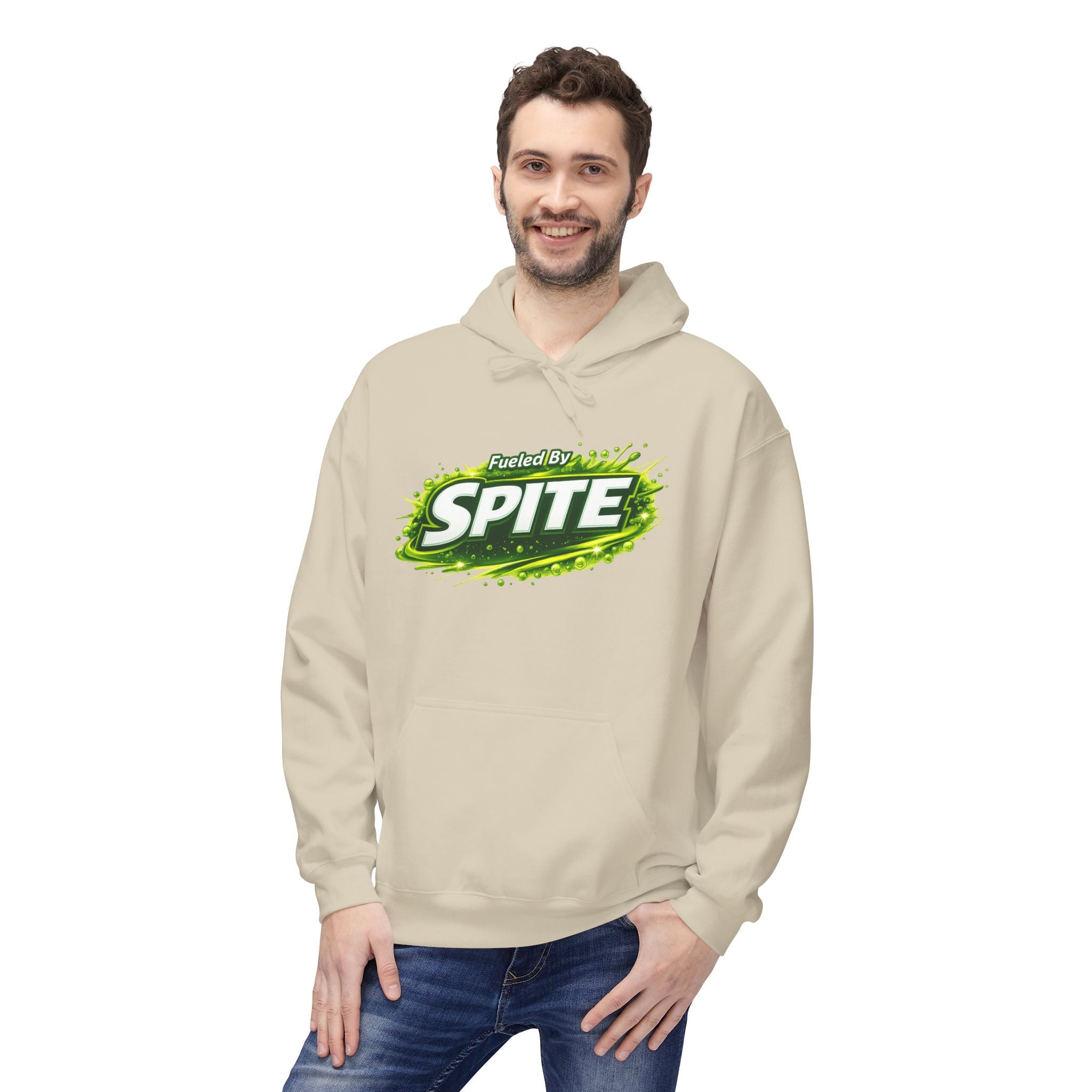 Hoodie — "Fueled by Spite" Graphic Pullover