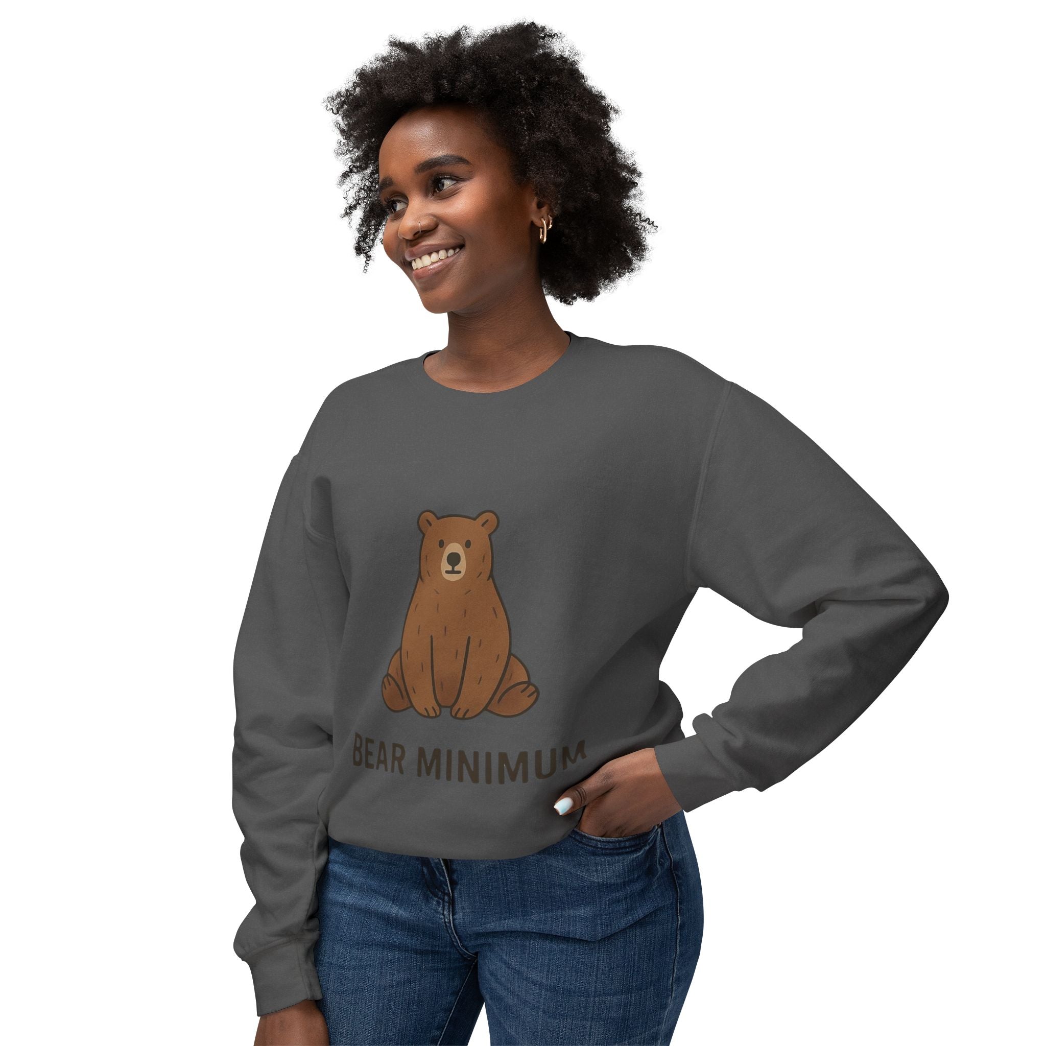 Cozy Bear Minimum Crewneck Sweatshirt