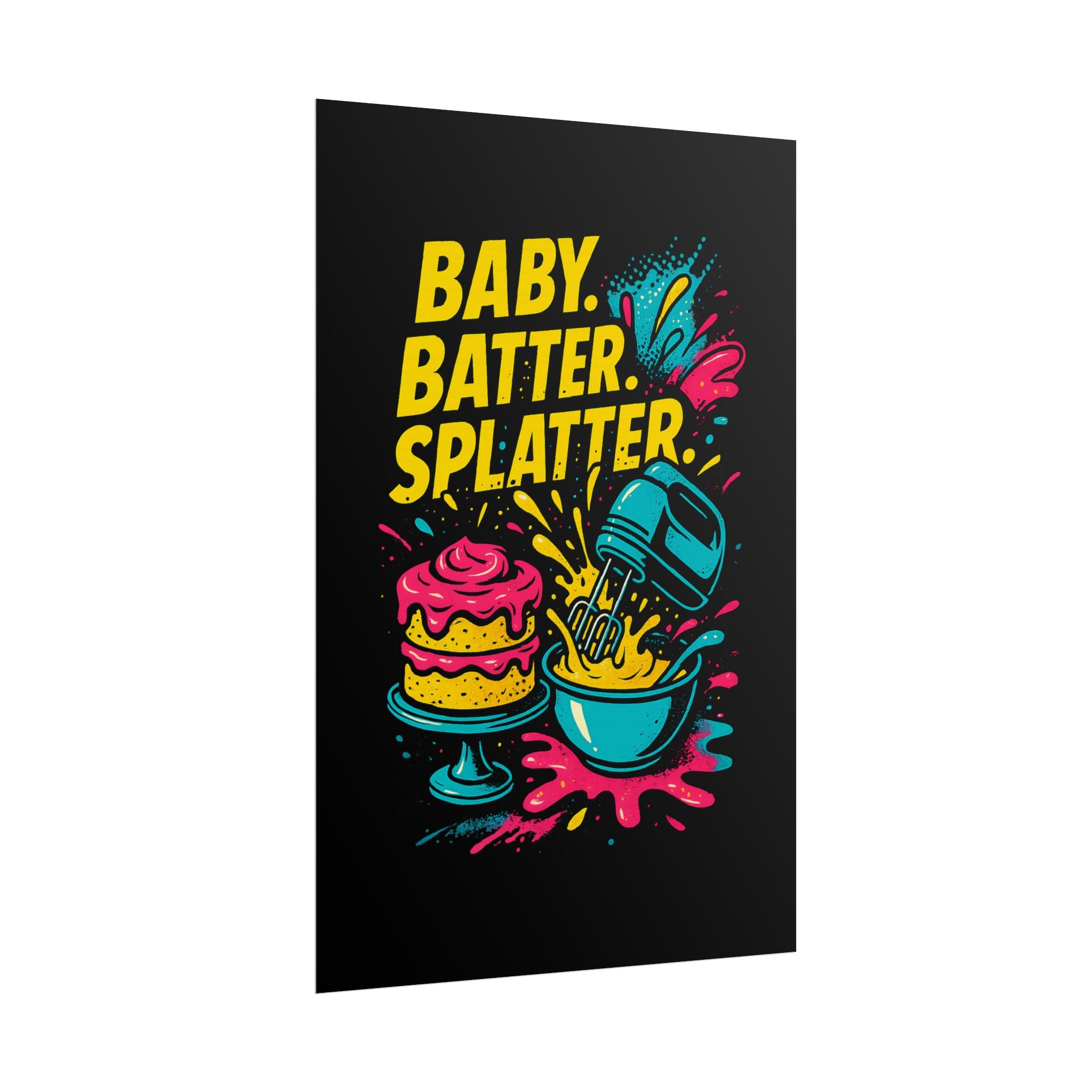 Baby Batter Splatter Art Print
