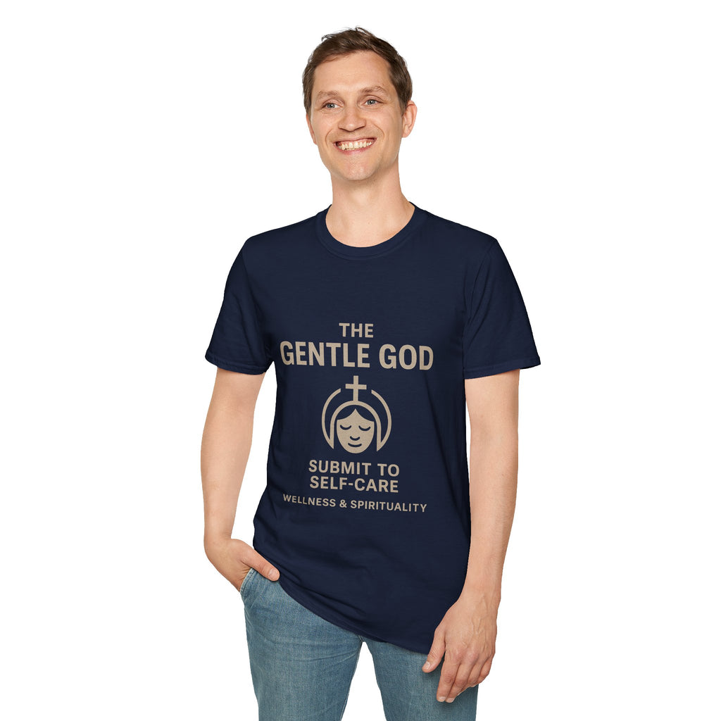 The Gentle God T-Shirt — "Submit to Self-Care" Spiritual Wellness Tee
