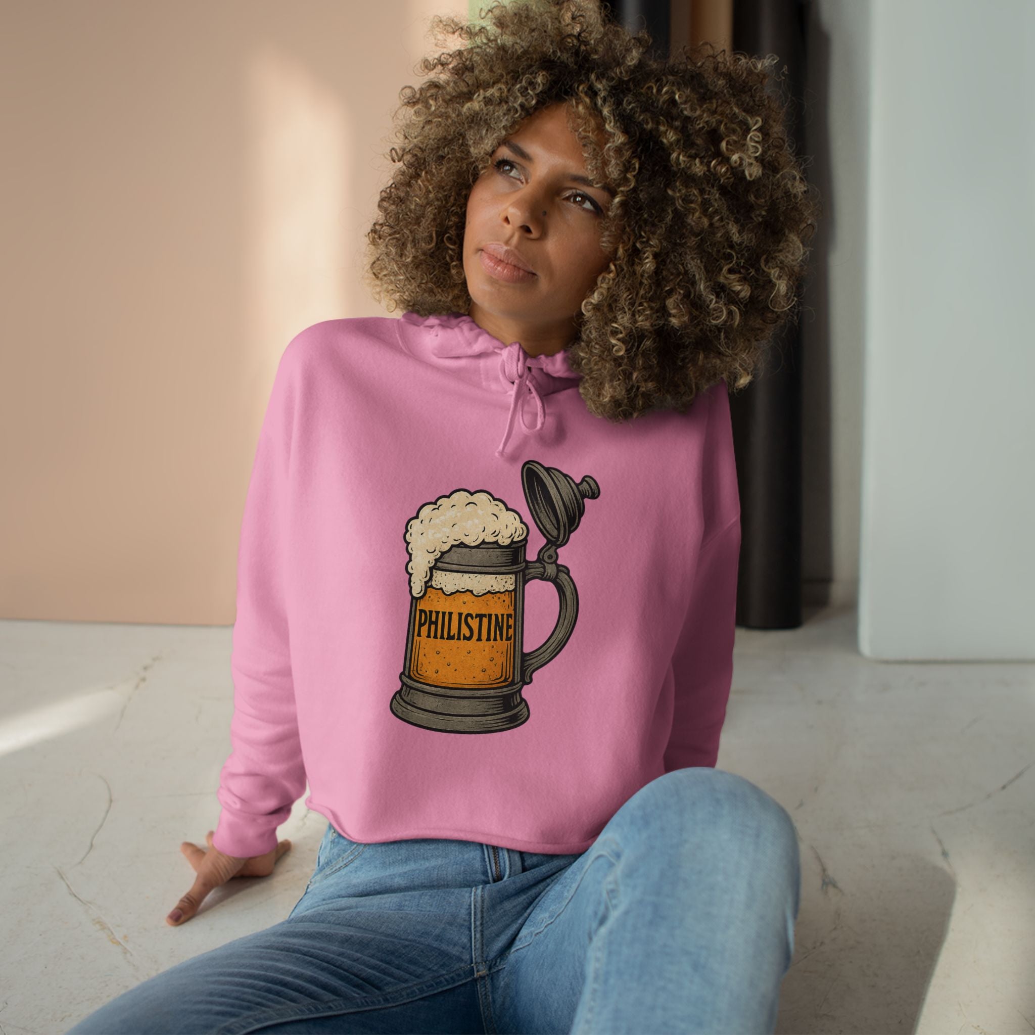 Philistine Crop Hoodie - Trendy and Edgy Women's Fashion