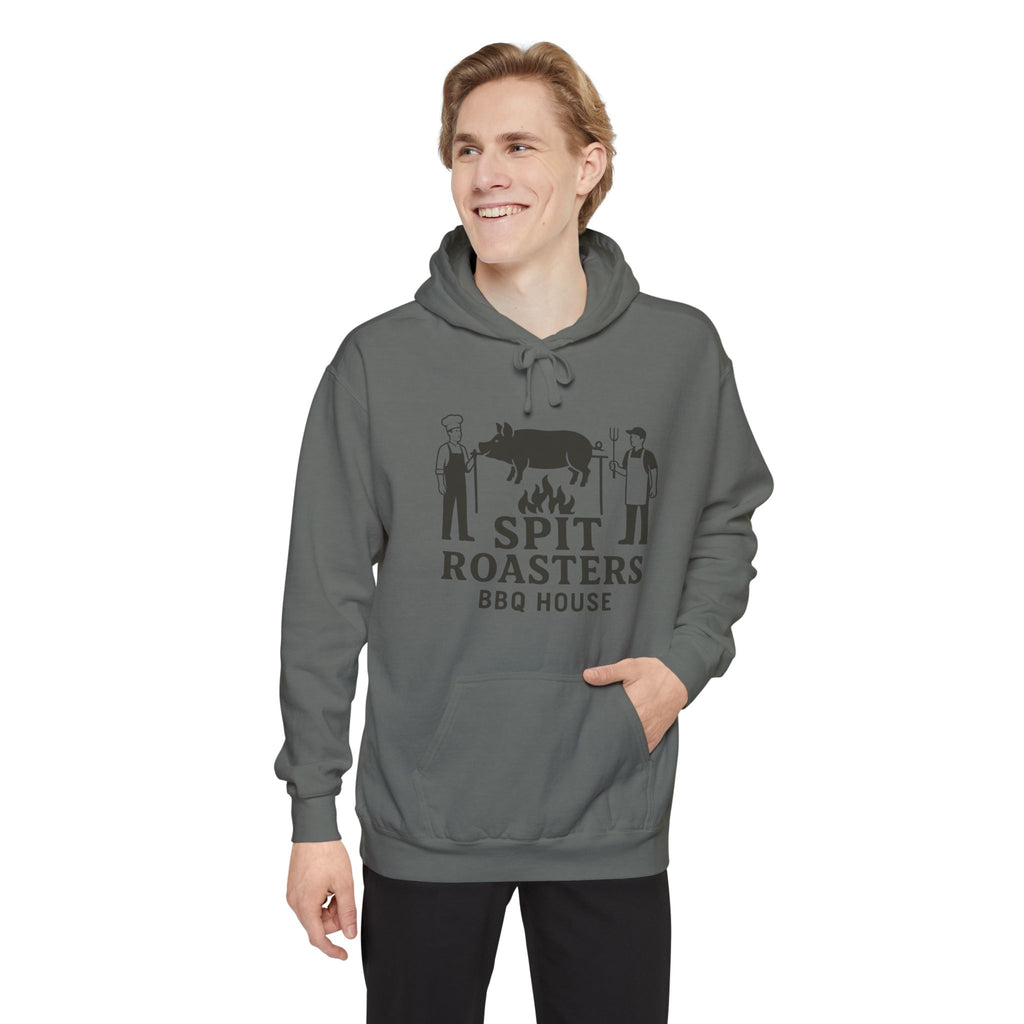 BBQ Hoodie — "Spit Roasters BBQ House" Graphic Pullover