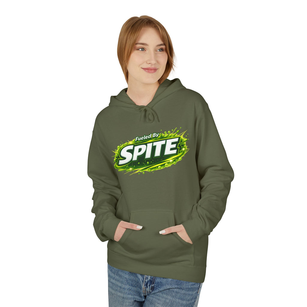 Hoodie — "Fueled by Spite" Graphic Pullover