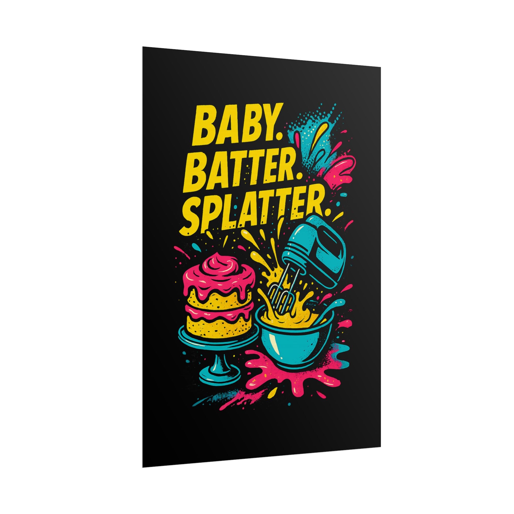 Baby Batter Splatter Art Print