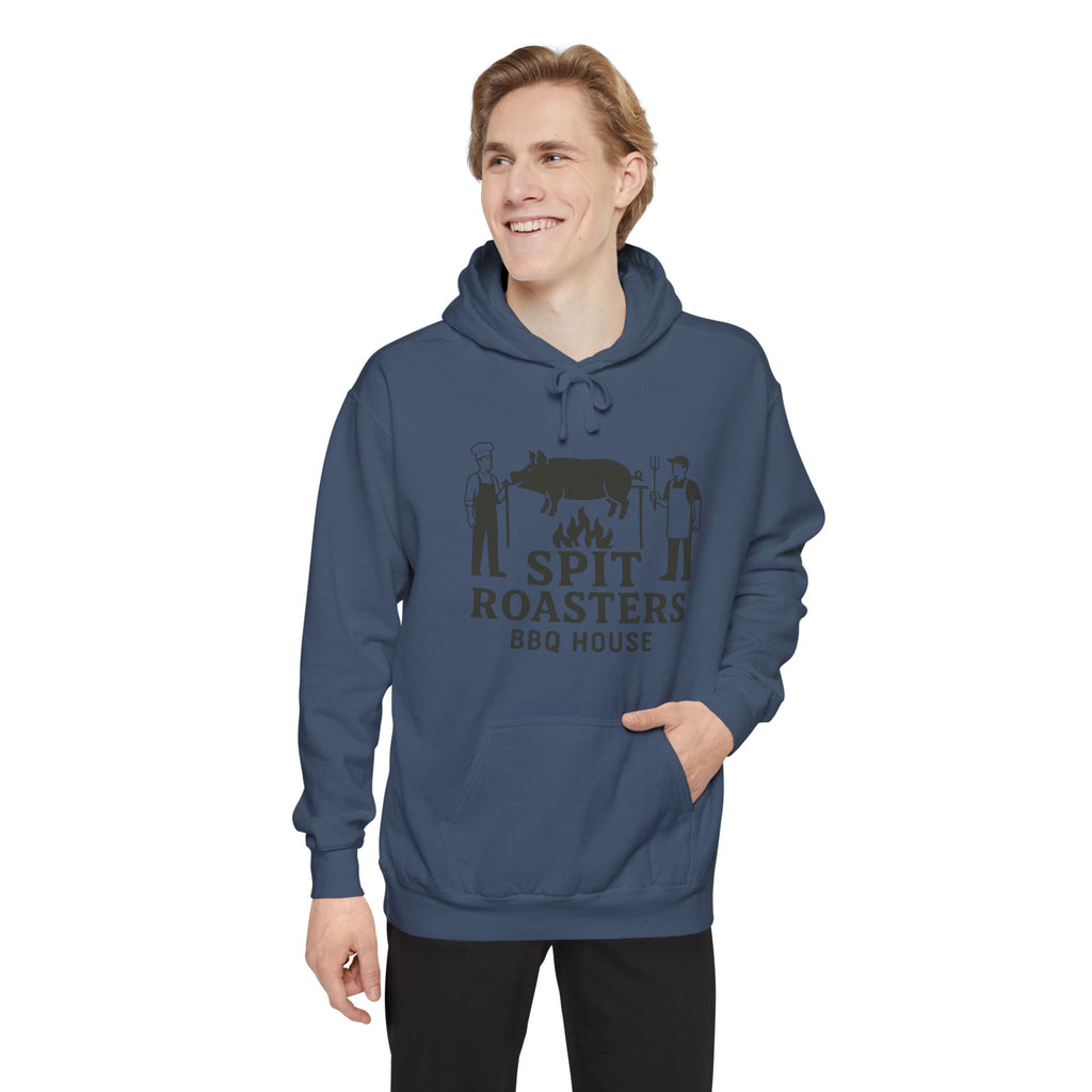 BBQ Hoodie — "Spit Roasters BBQ House" Graphic Pullover
