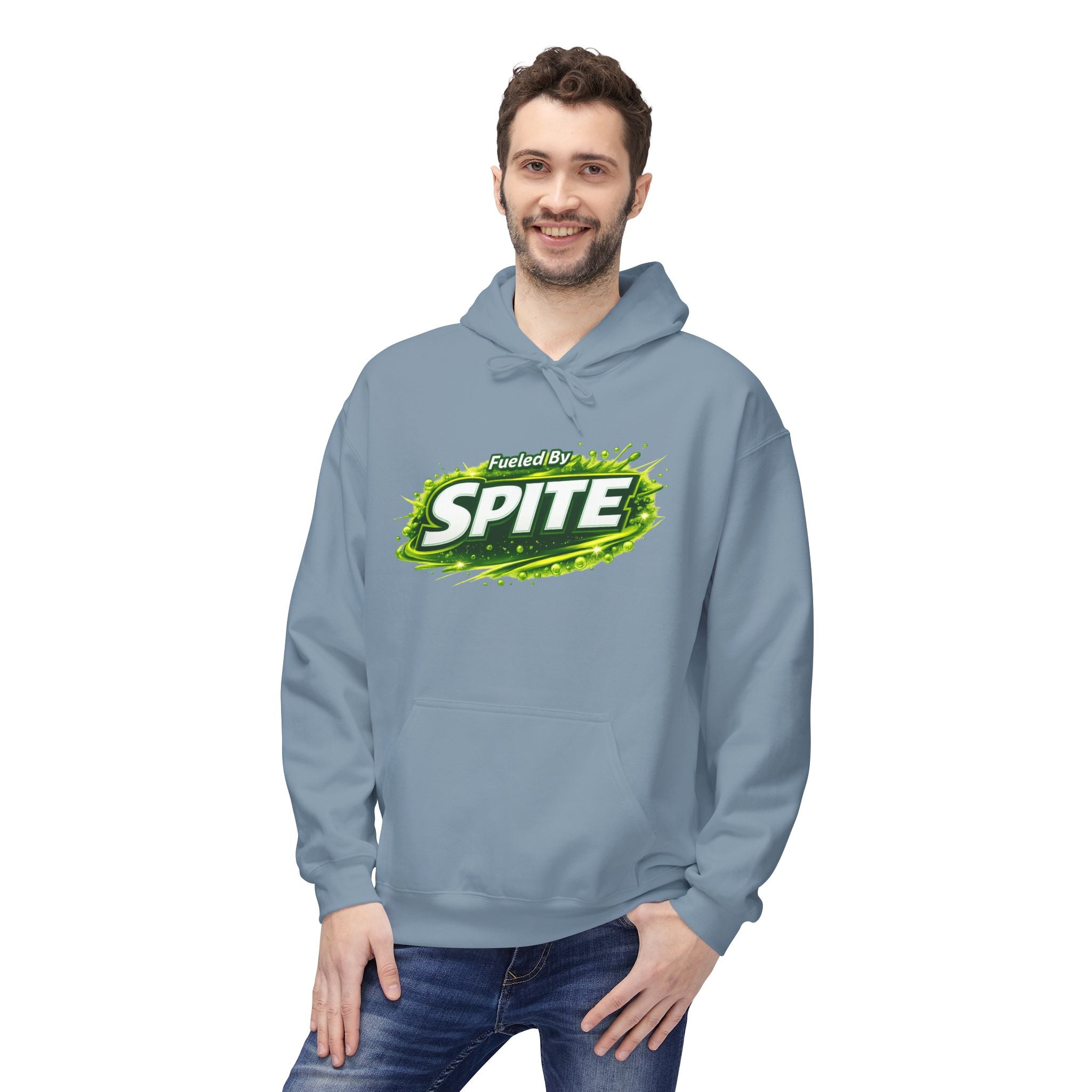 Hoodie — "Fueled by Spite" Graphic Pullover