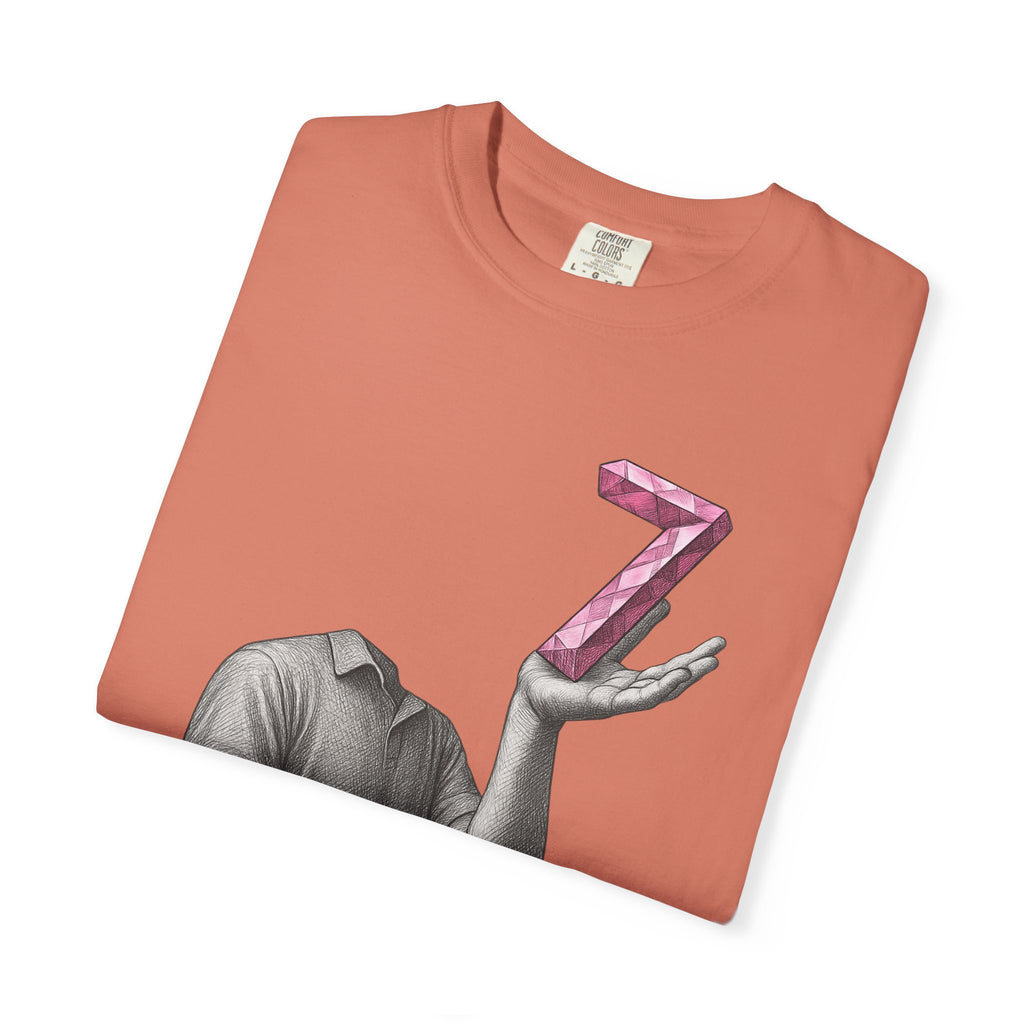 Graphic T-Shirt — Surreal Floating Numbers '6' & '7' Art Tee