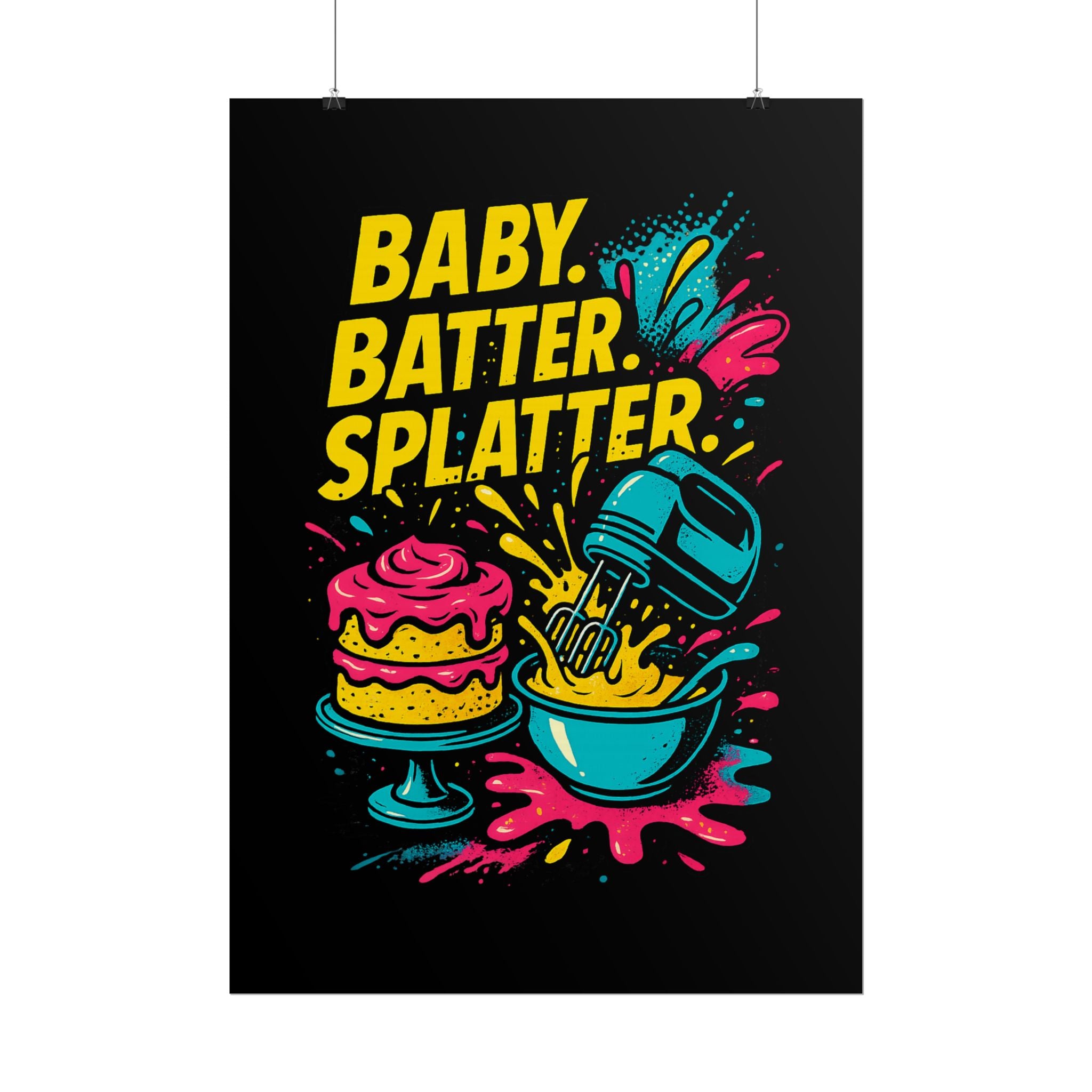 Baby Batter Splatter Art Print