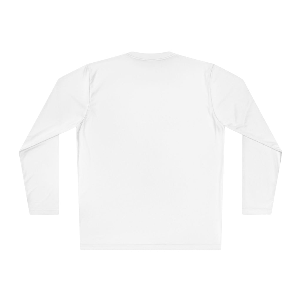 Long Sleeve Tee — “How Much Longer Before The Talking Stops? ALL CAPS” Minimal Graphic Top