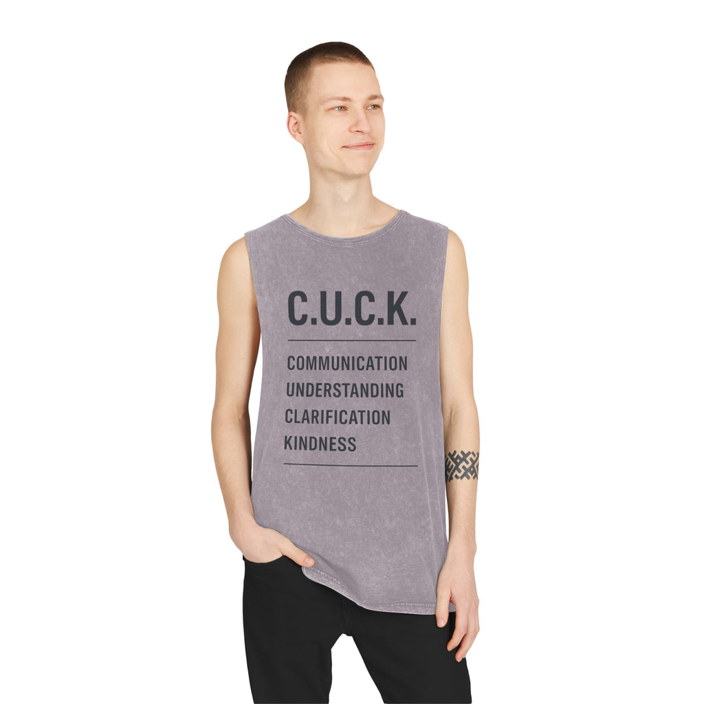 CUCK Acronym Stonewash Tank — Communication • Understanding • Clarification • Kindness