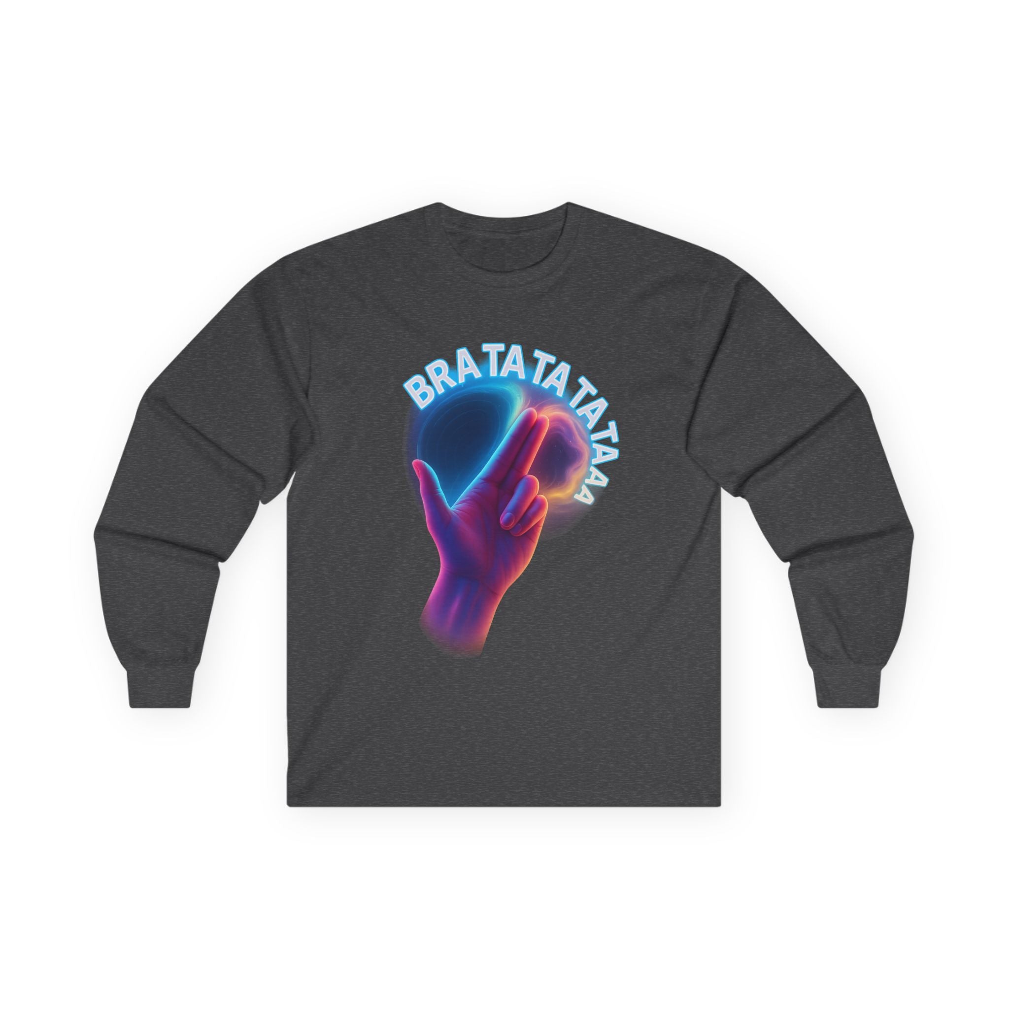 Long Sleeve Tee with 'BRATATAT' Design