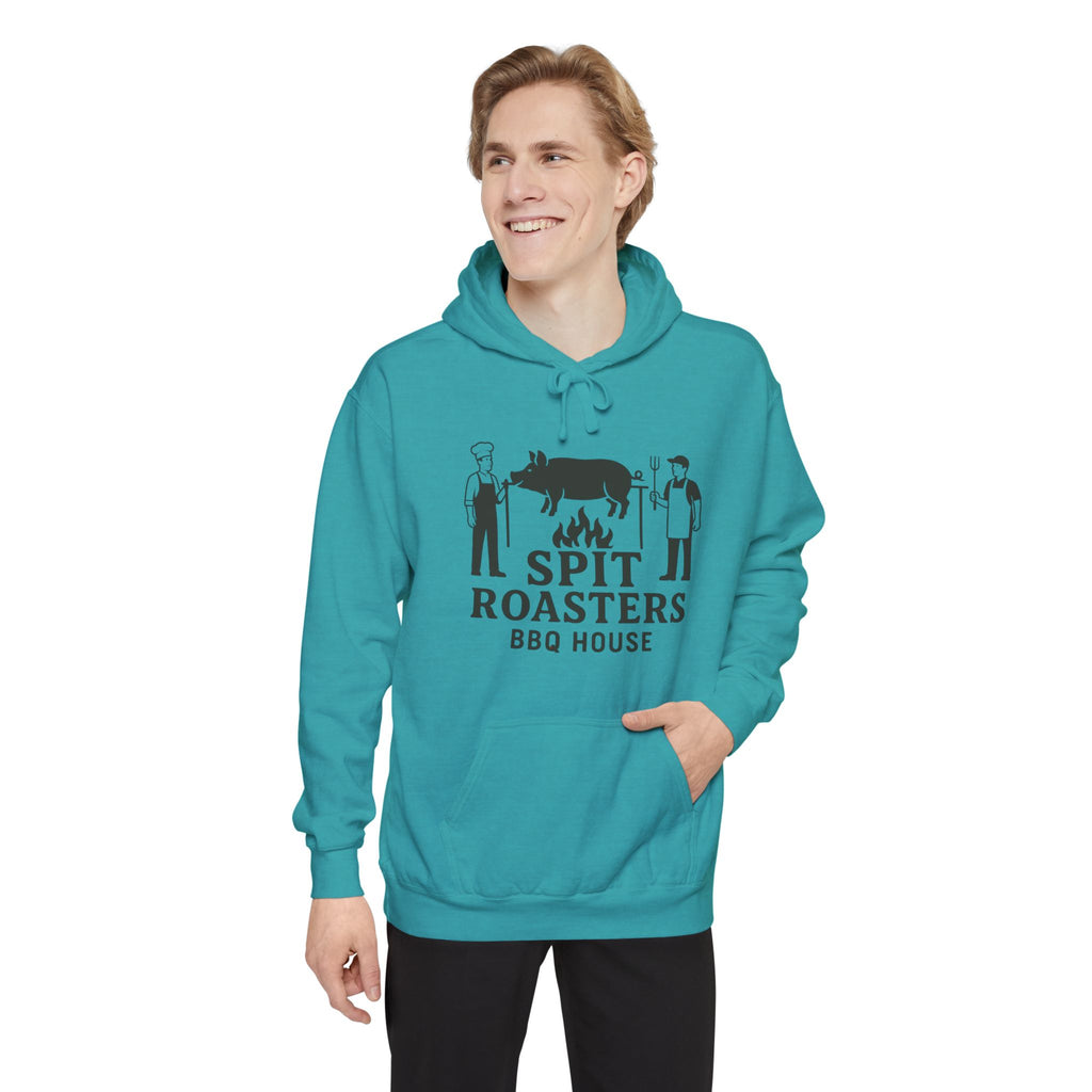 BBQ Hoodie — "Spit Roasters BBQ House" Graphic Pullover
