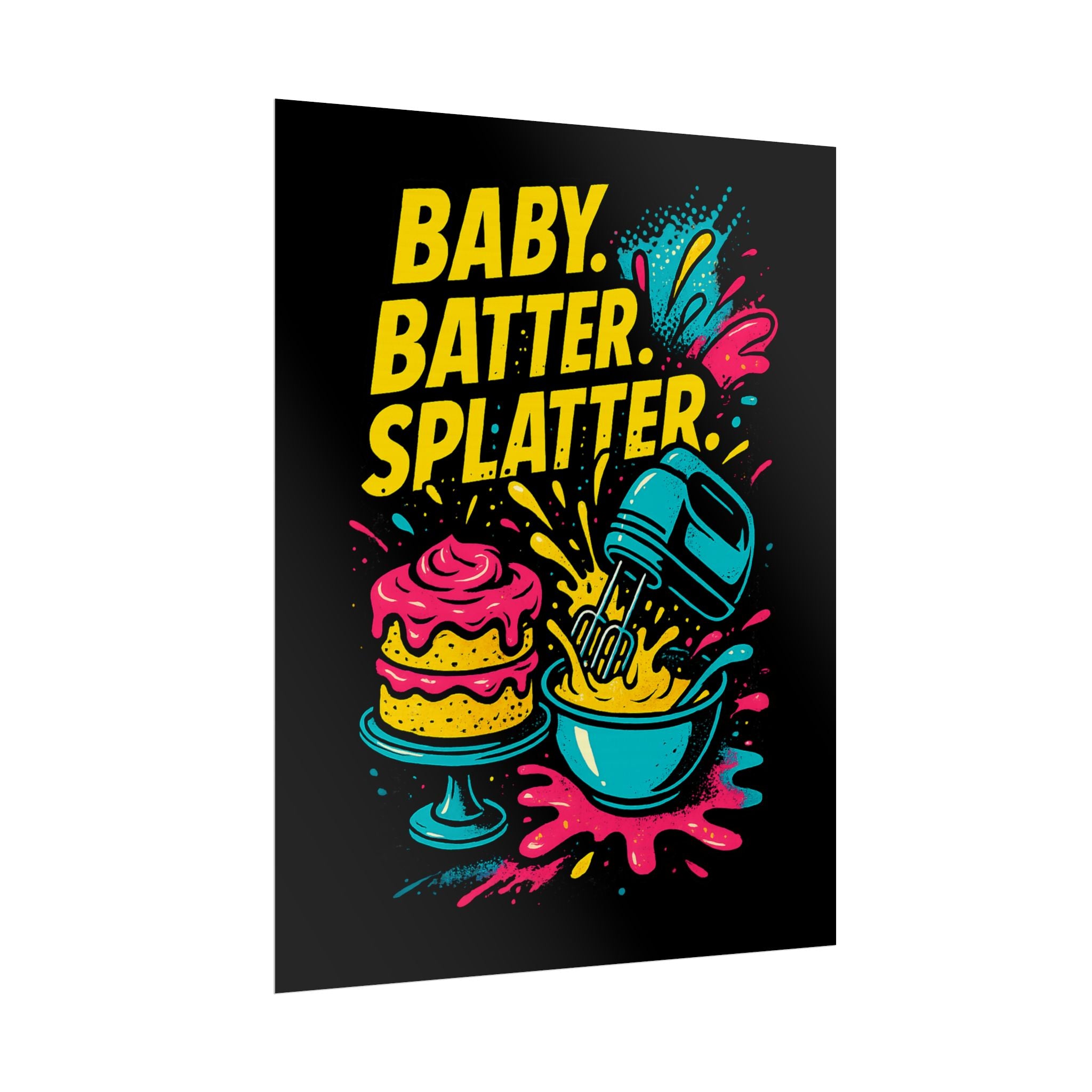 Baby Batter Splatter Art Print