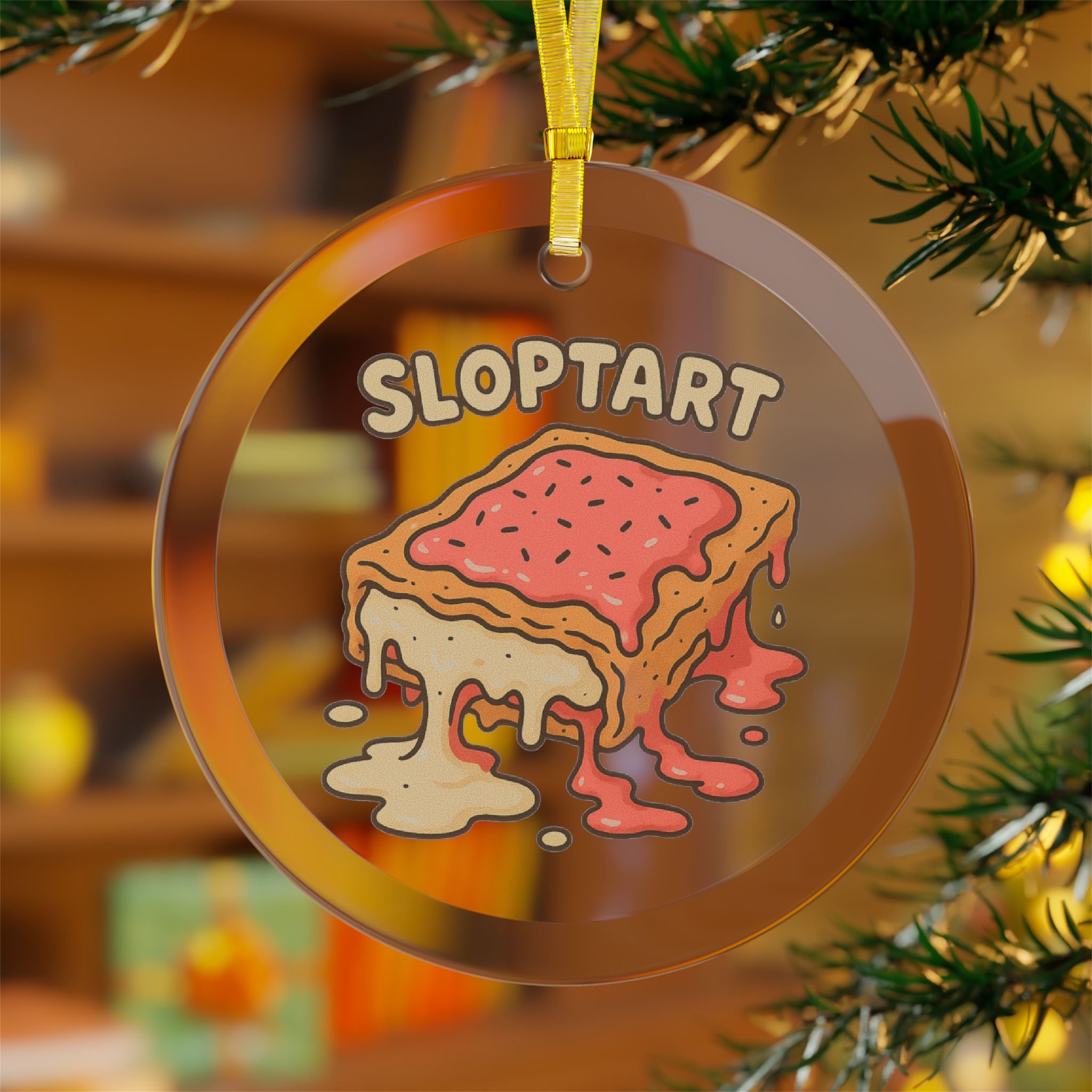 SLOPTART Glass Ornaments