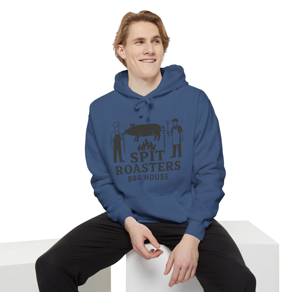 BBQ Hoodie — "Spit Roasters BBQ House" Graphic Pullover