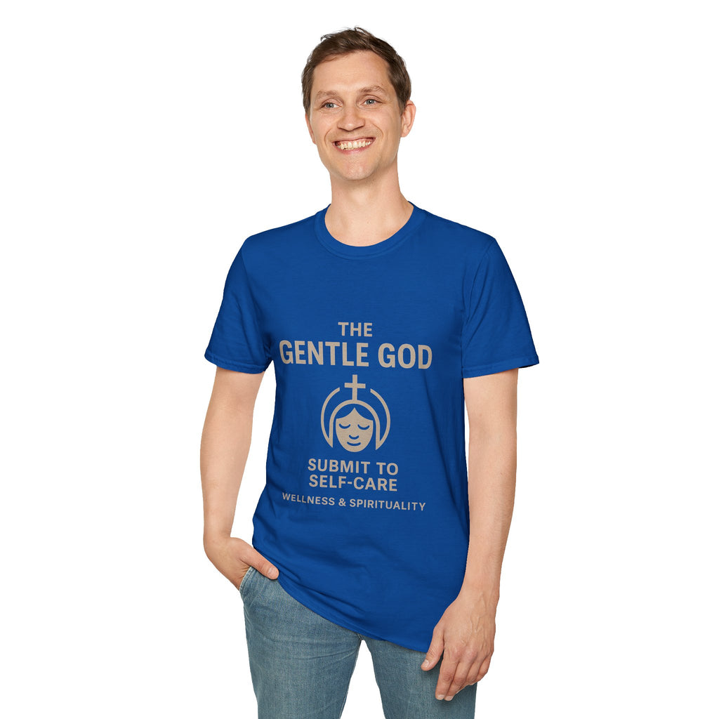 The Gentle God T-Shirt — "Submit to Self-Care" Spiritual Wellness Tee