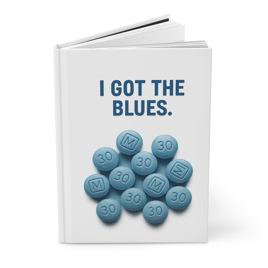 I Got The Blues Hardcover Journal - Motivational Note-taking & Creativity Journal