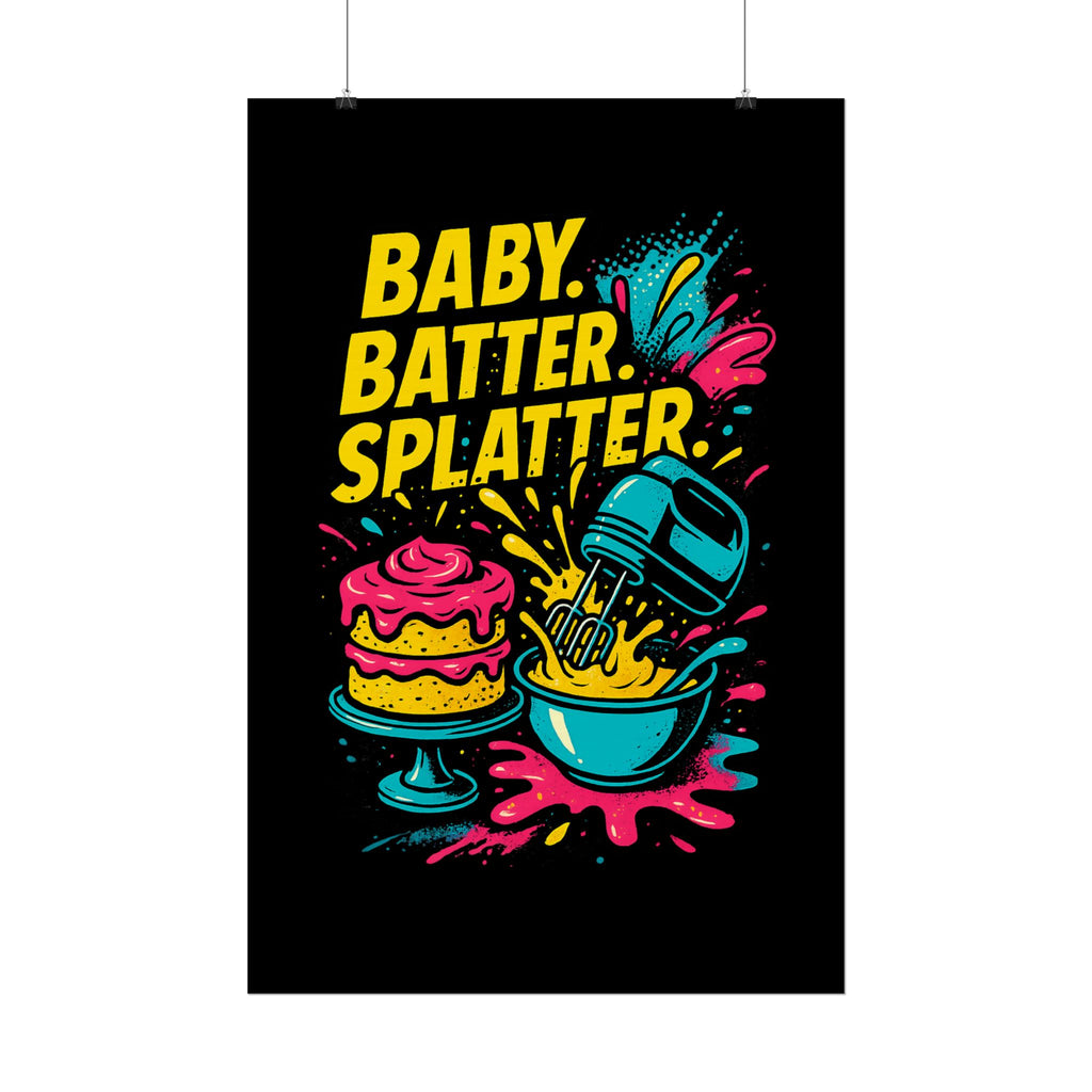 Baby Batter Splatter Art Print