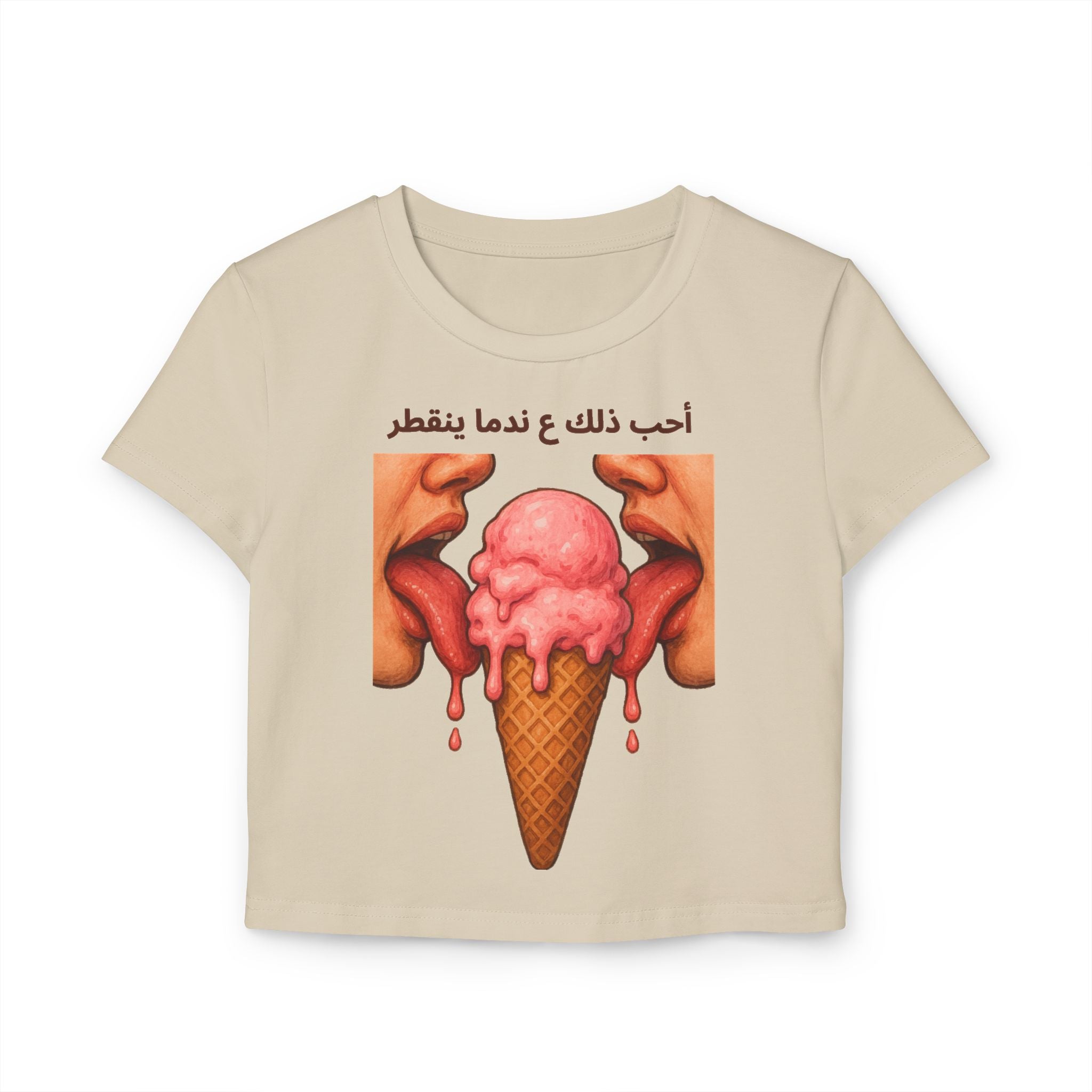 "I Like It When It Drips" Crop Top (Arabic Script)