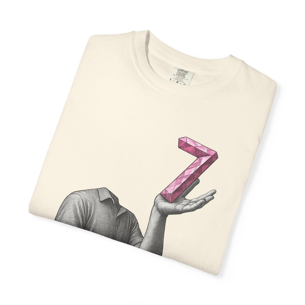 Graphic T-Shirt — Surreal Floating Numbers '6' & '7' Art Tee