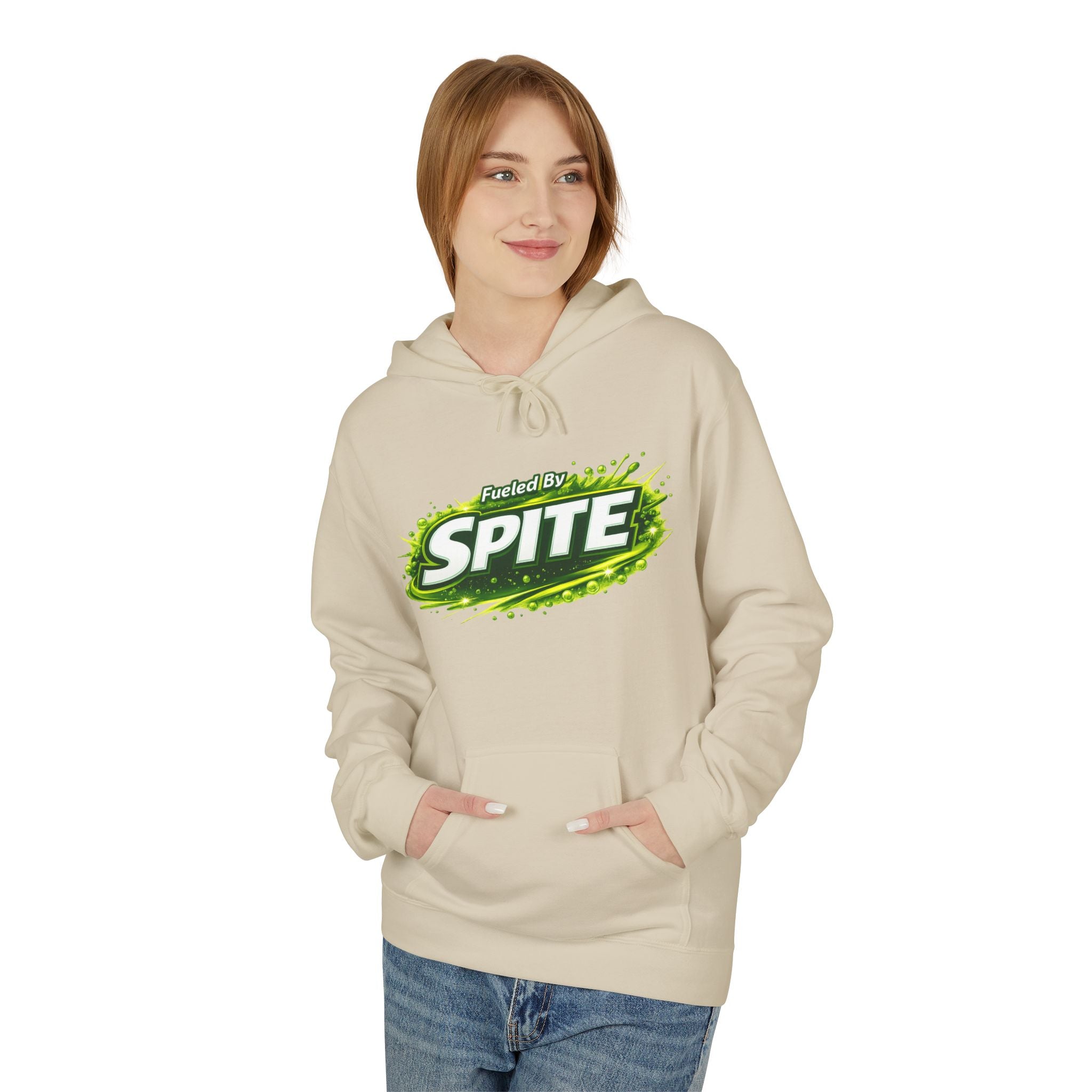 Hoodie — "Fueled by Spite" Graphic Pullover