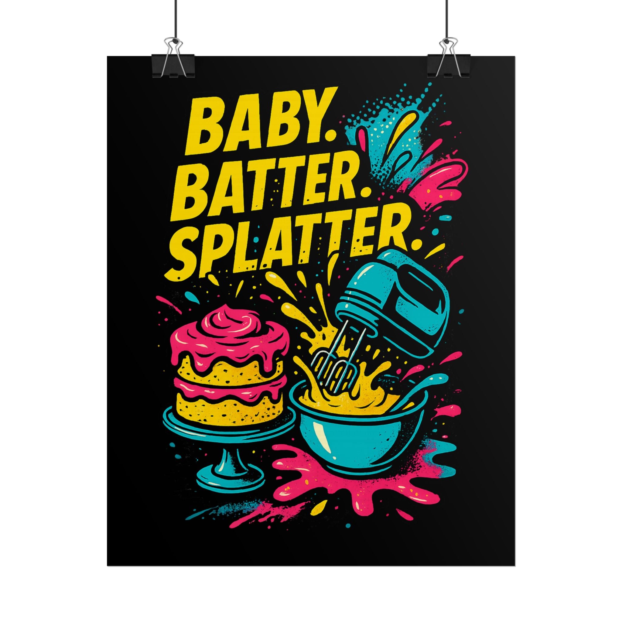 Baby Batter Splatter Art Print