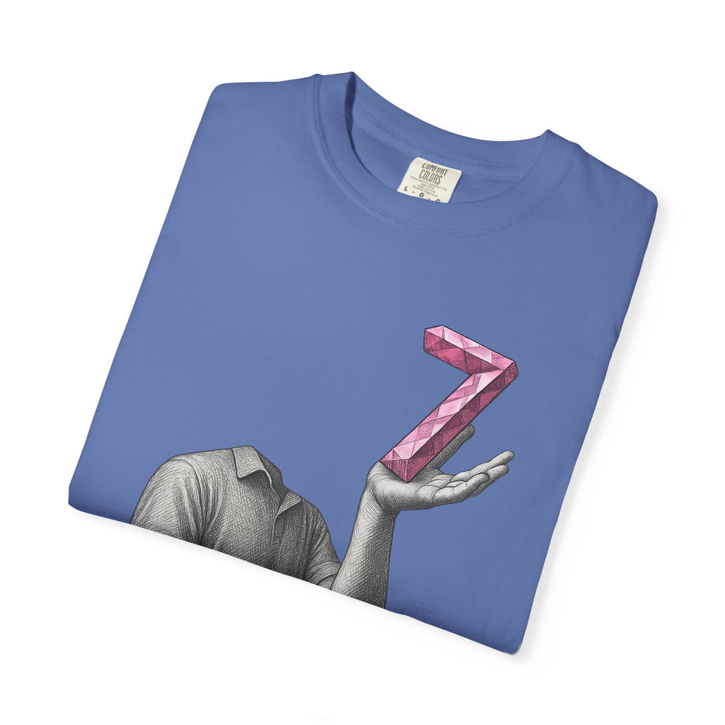 Graphic T-Shirt — Surreal Floating Numbers '6' & '7' Art Tee