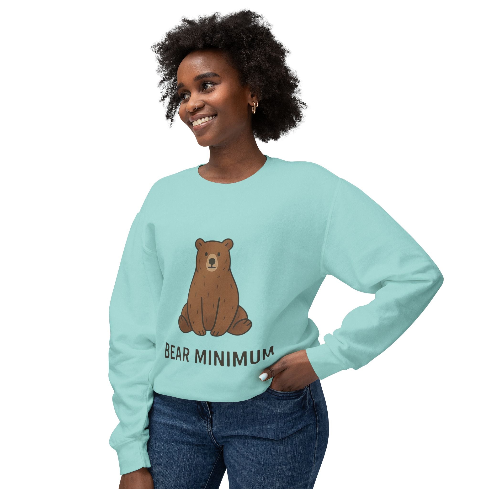 Cozy Bear Minimum Crewneck Sweatshirt