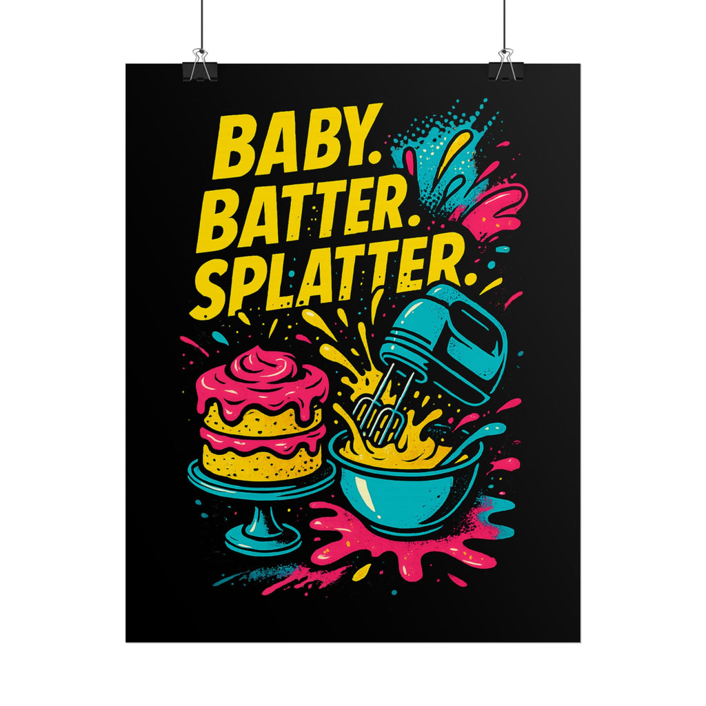 Baby Batter Splatter Art Print