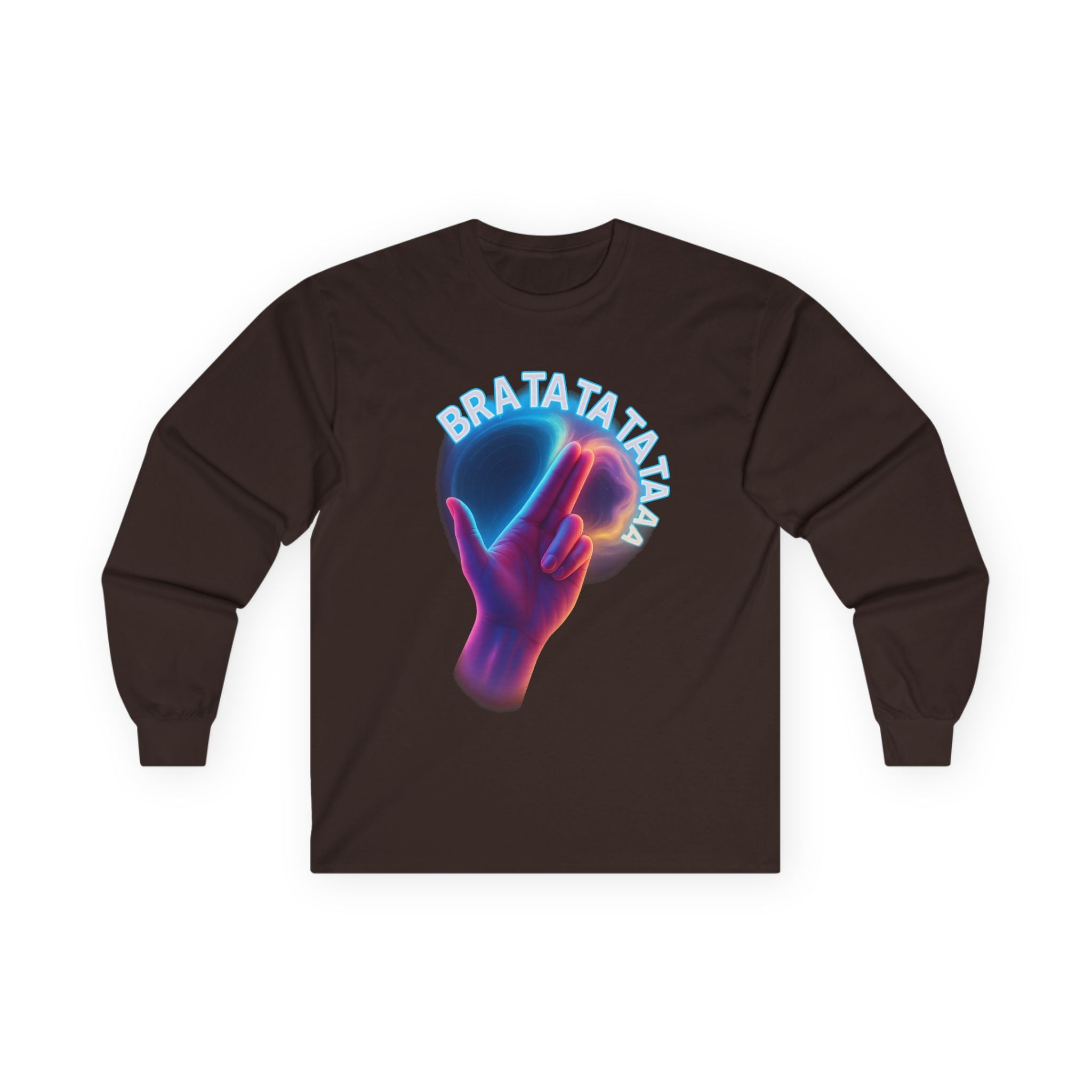 Long Sleeve Tee with 'BRATATAT' Design