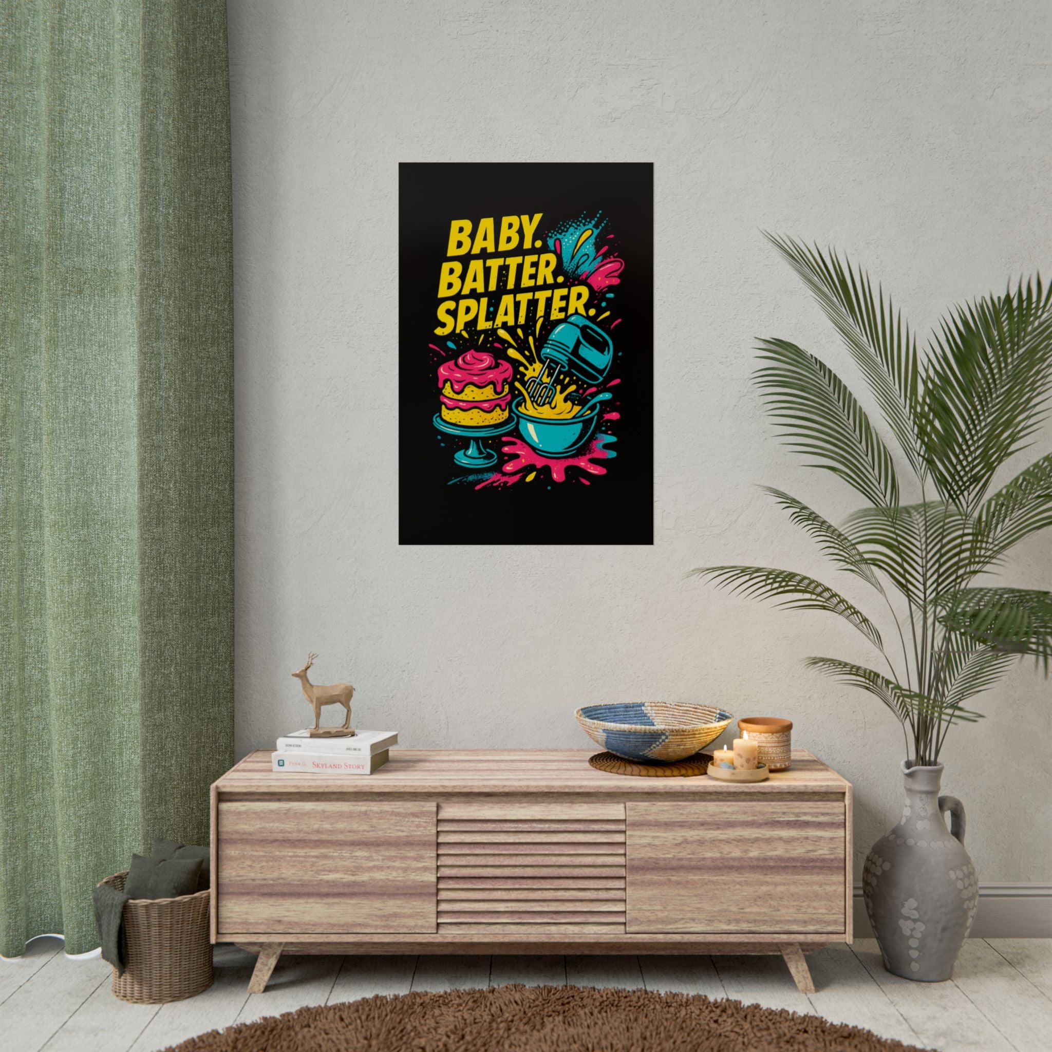 Baby Batter Splatter Art Print