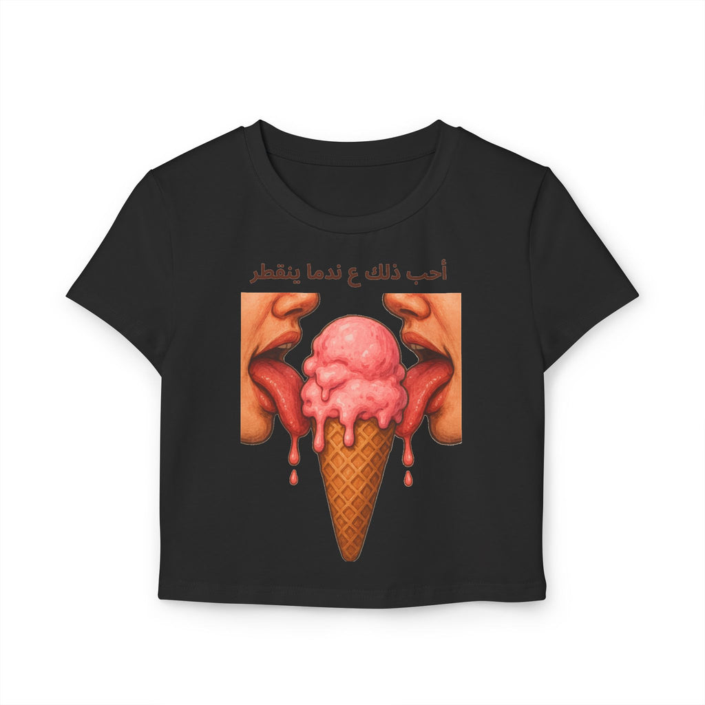 "I Like It When It Drips" Crop Top (Arabic Script)