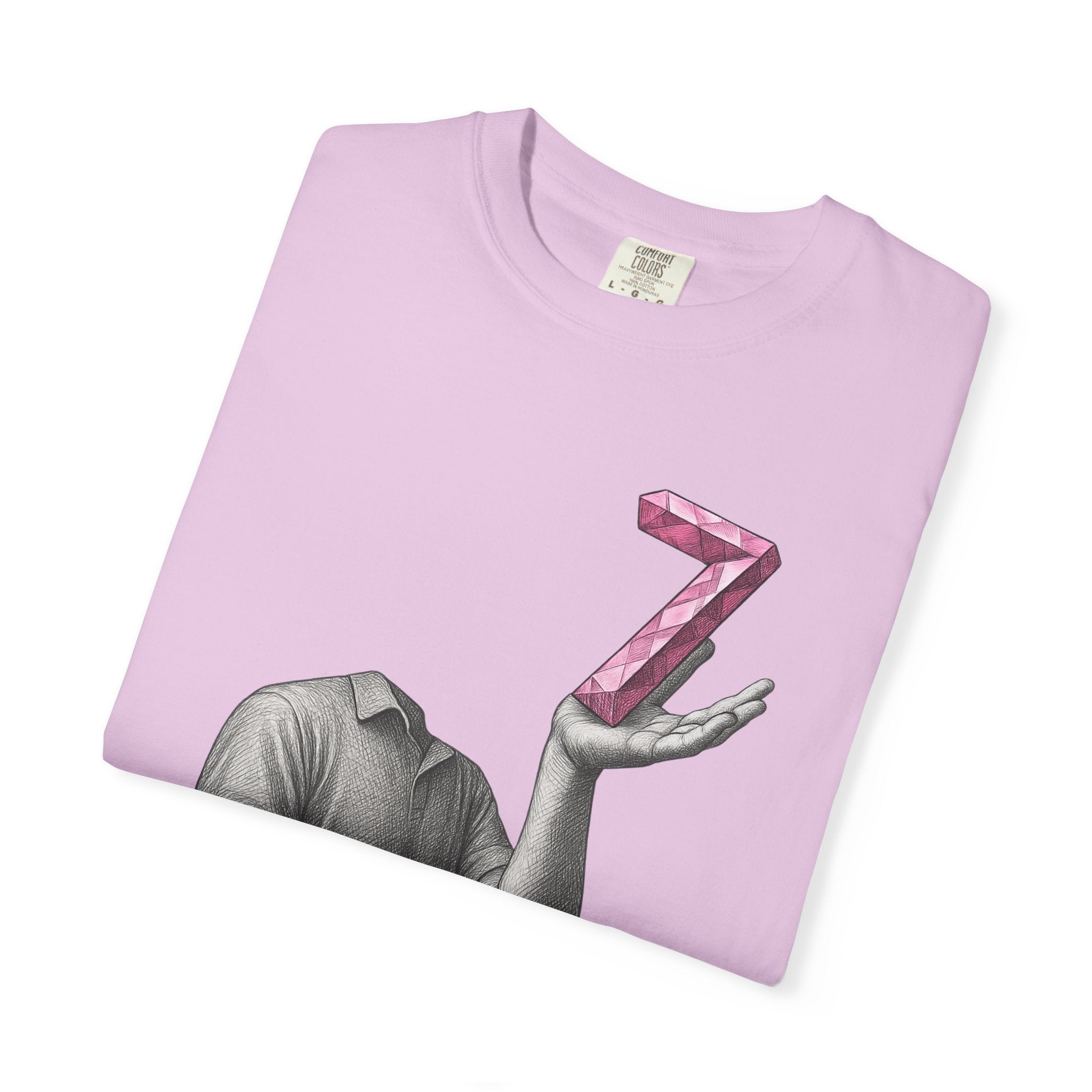 Graphic T-Shirt — Surreal Floating Numbers '6' & '7' Art Tee