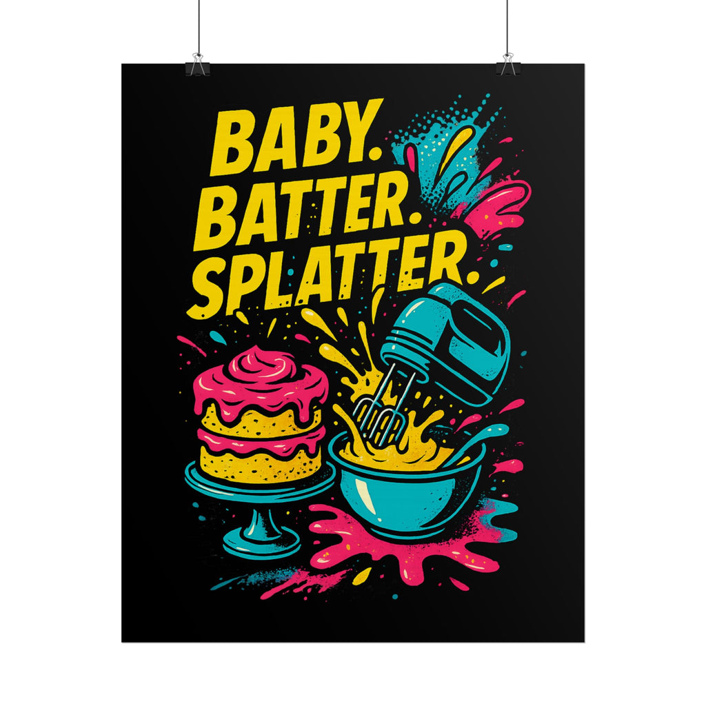 Baby Batter Splatter Art Print