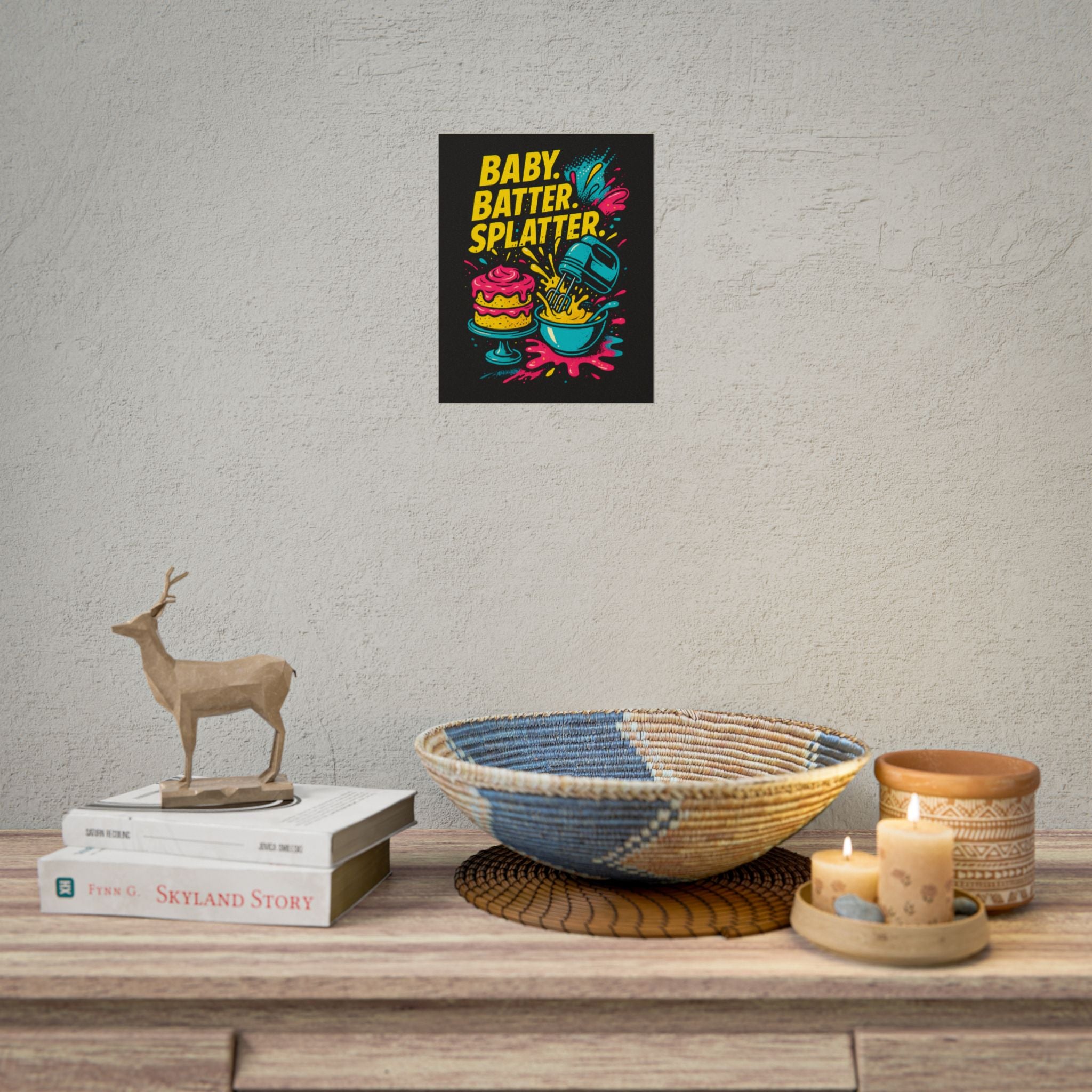 Baby Batter Splatter Art Print