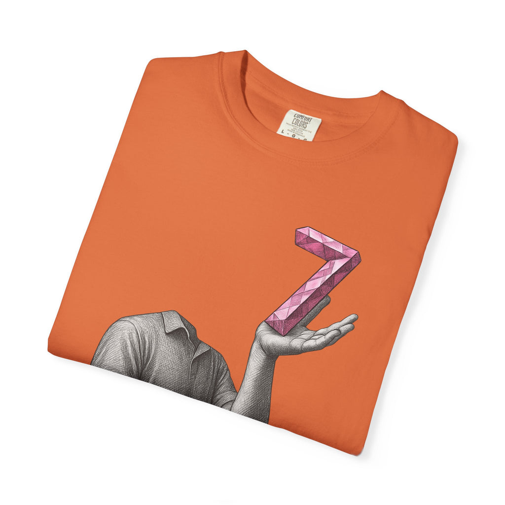 Graphic T-Shirt — Surreal Floating Numbers '6' & '7' Art Tee