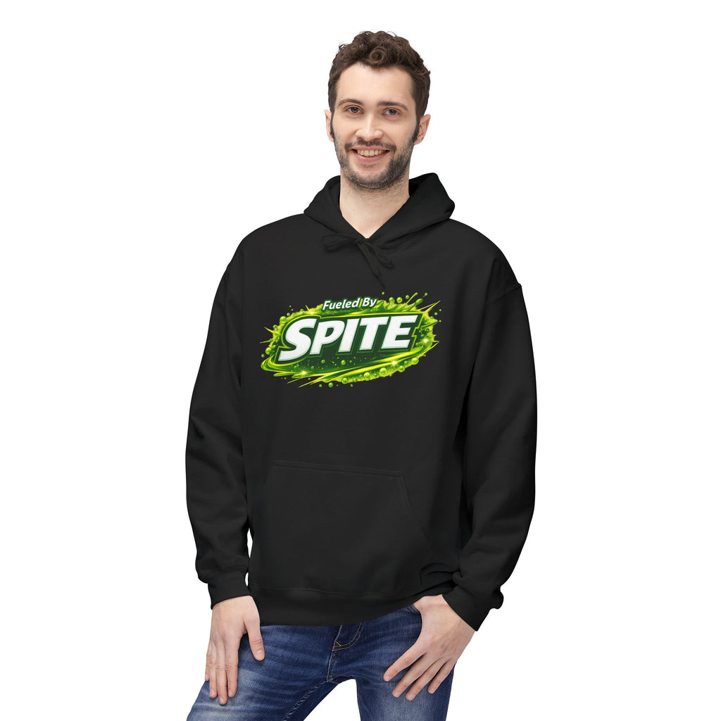 Hoodie — "Fueled by Spite" Graphic Pullover