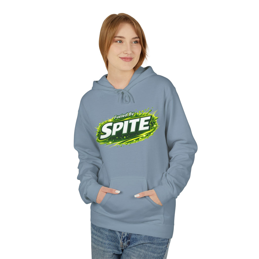 Hoodie — "Fueled by Spite" Graphic Pullover