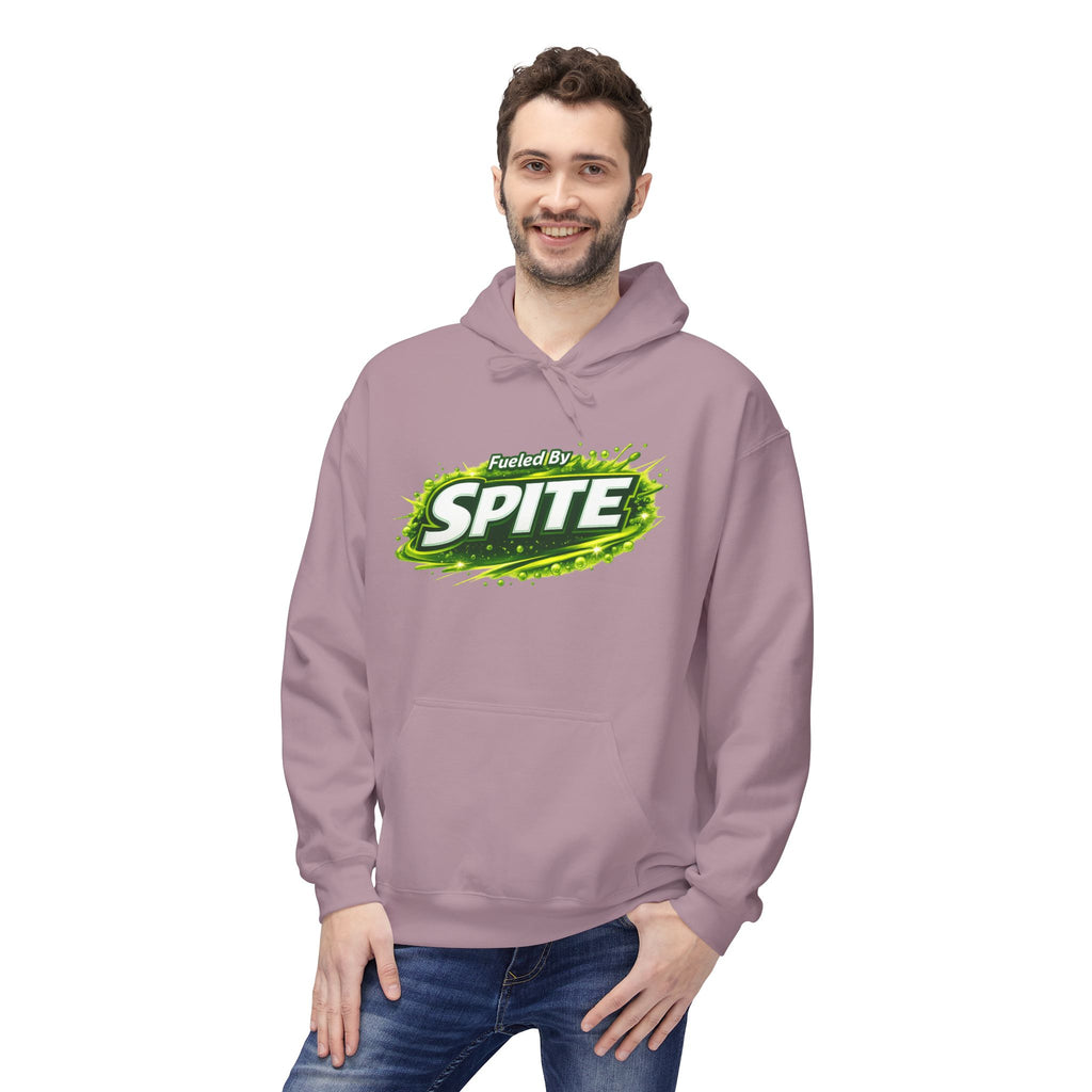 Hoodie — "Fueled by Spite" Graphic Pullover