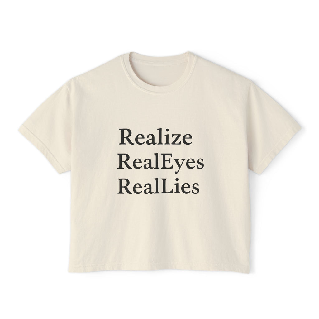 The "Real Eyes" Boxy Tee | Realize Real Lies