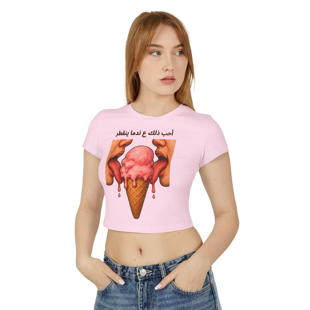 "I Like It When It Drips" Crop Top (Arabic Script)