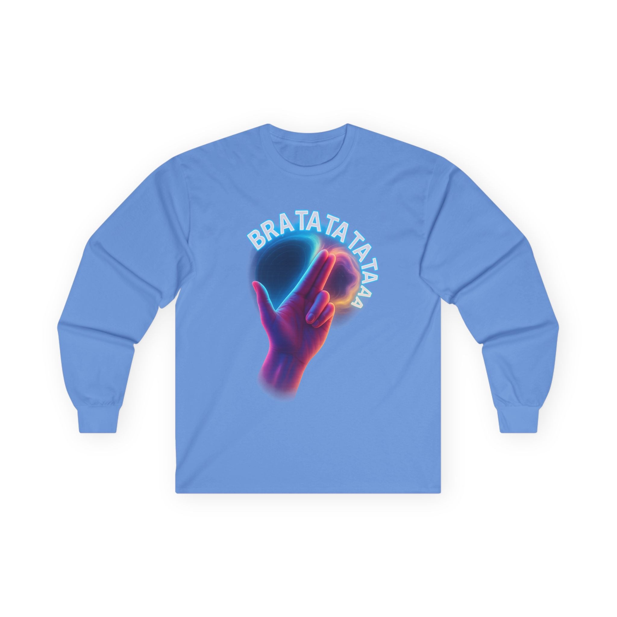 Long Sleeve Tee with 'BRATATAT' Design