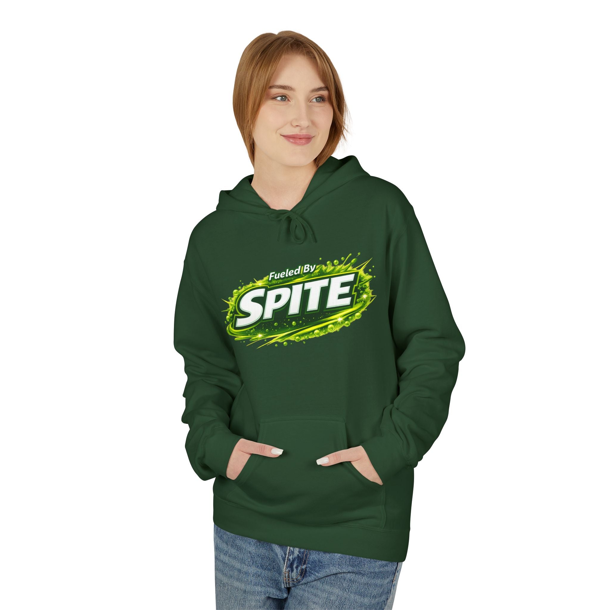 Hoodie — "Fueled by Spite" Graphic Pullover
