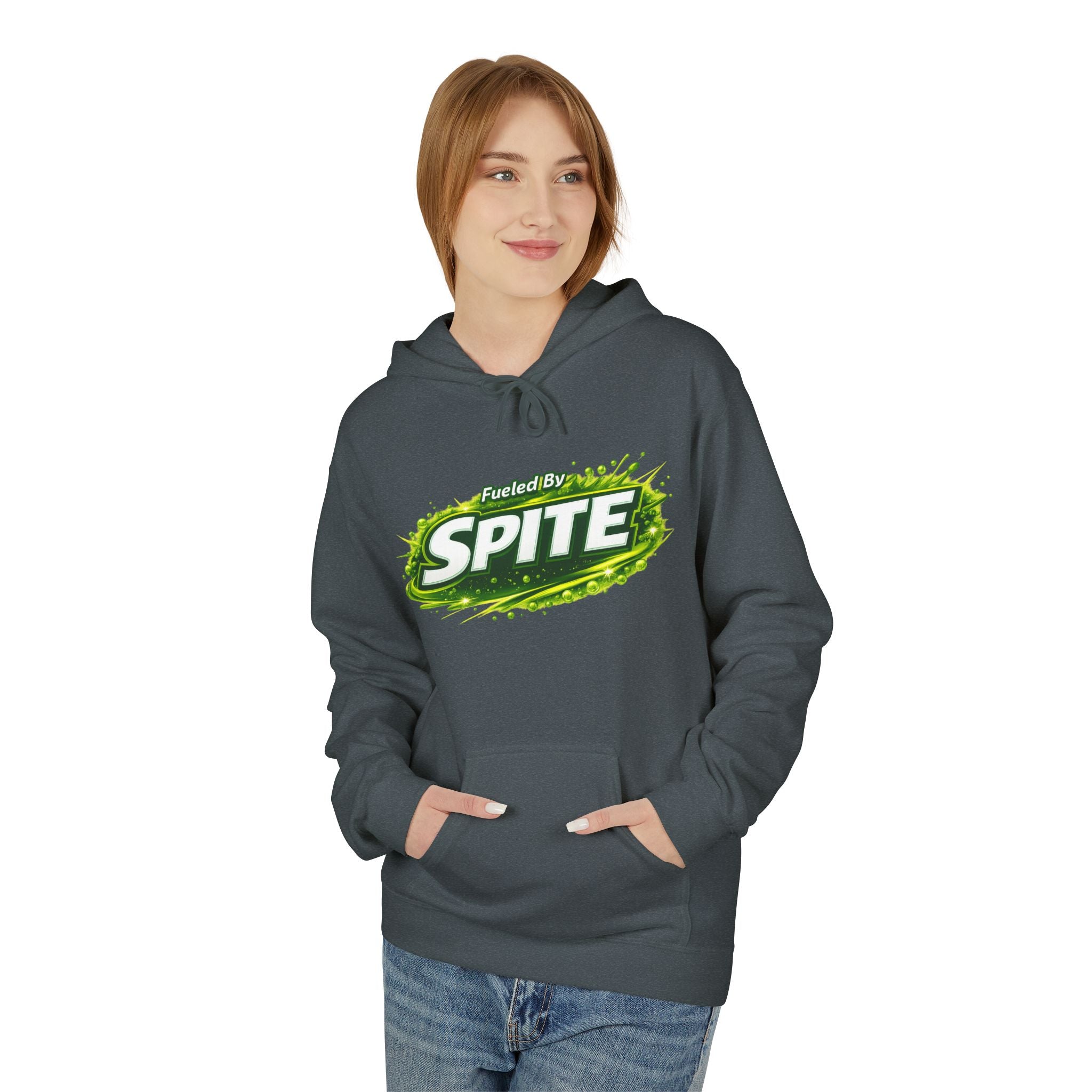 Hoodie — "Fueled by Spite" Graphic Pullover